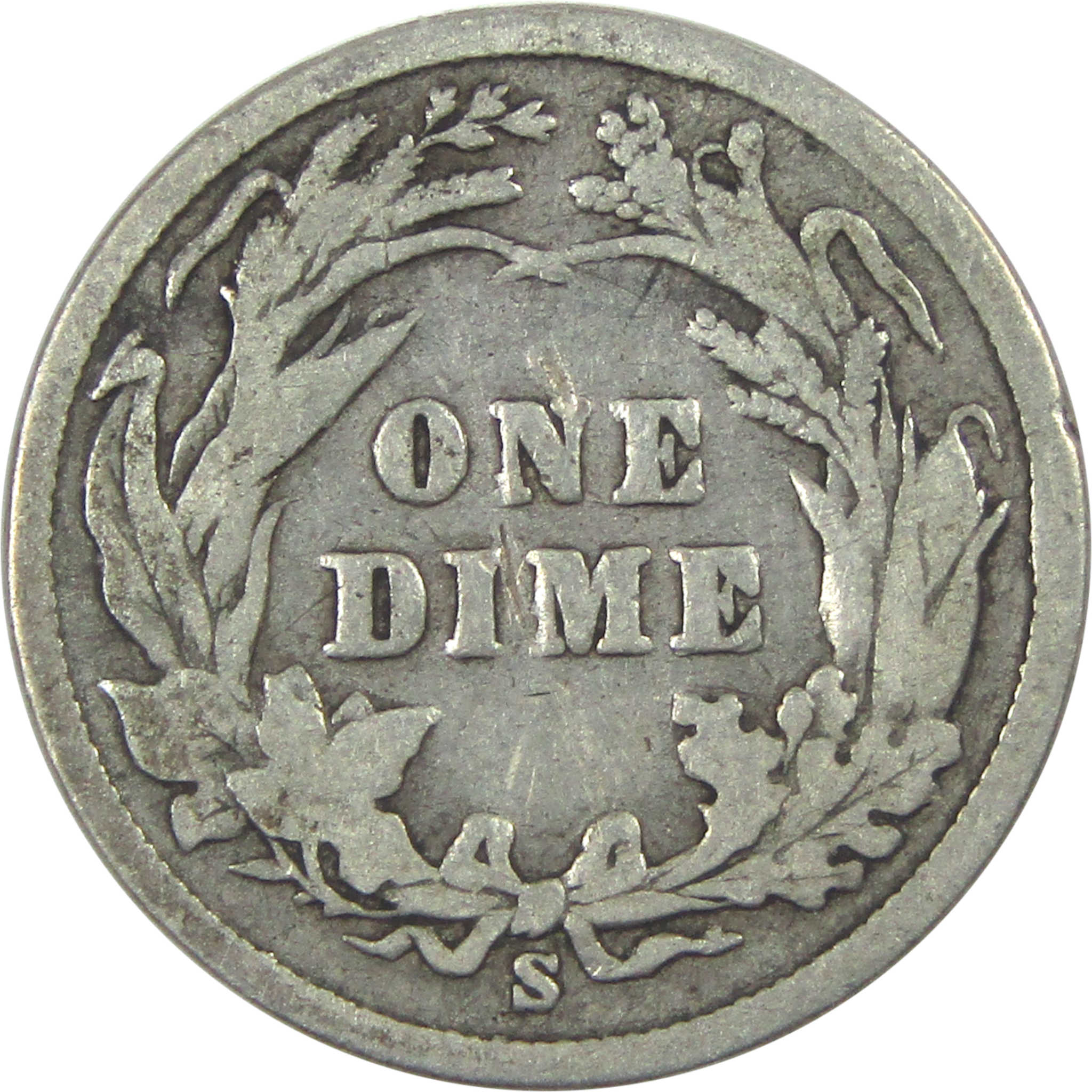 1899 S Barber Dime G Good Silver 10c Coin SKU:I15352