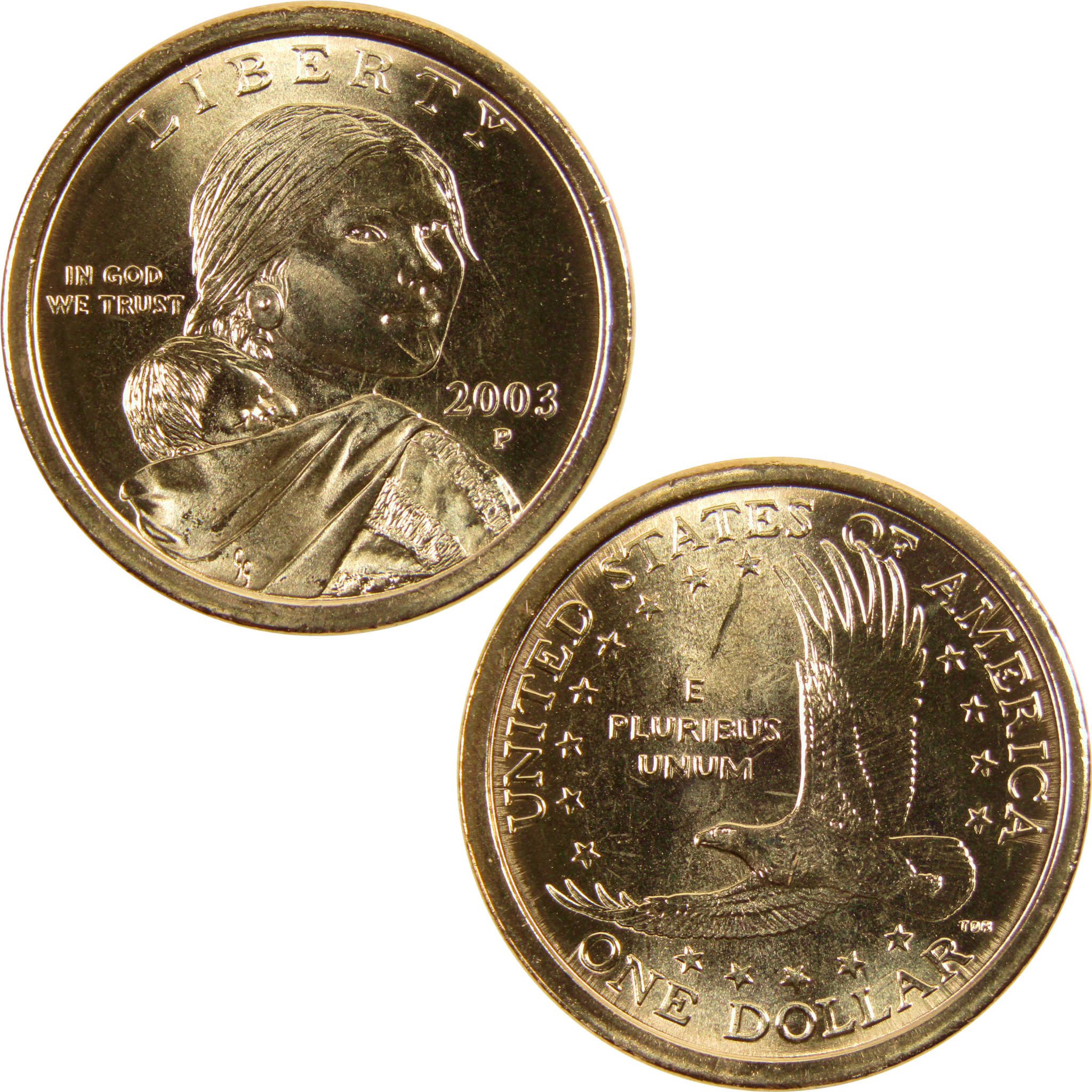 2003 P Sacagawea Native American Dollar BU Uncirculated $1 Coin