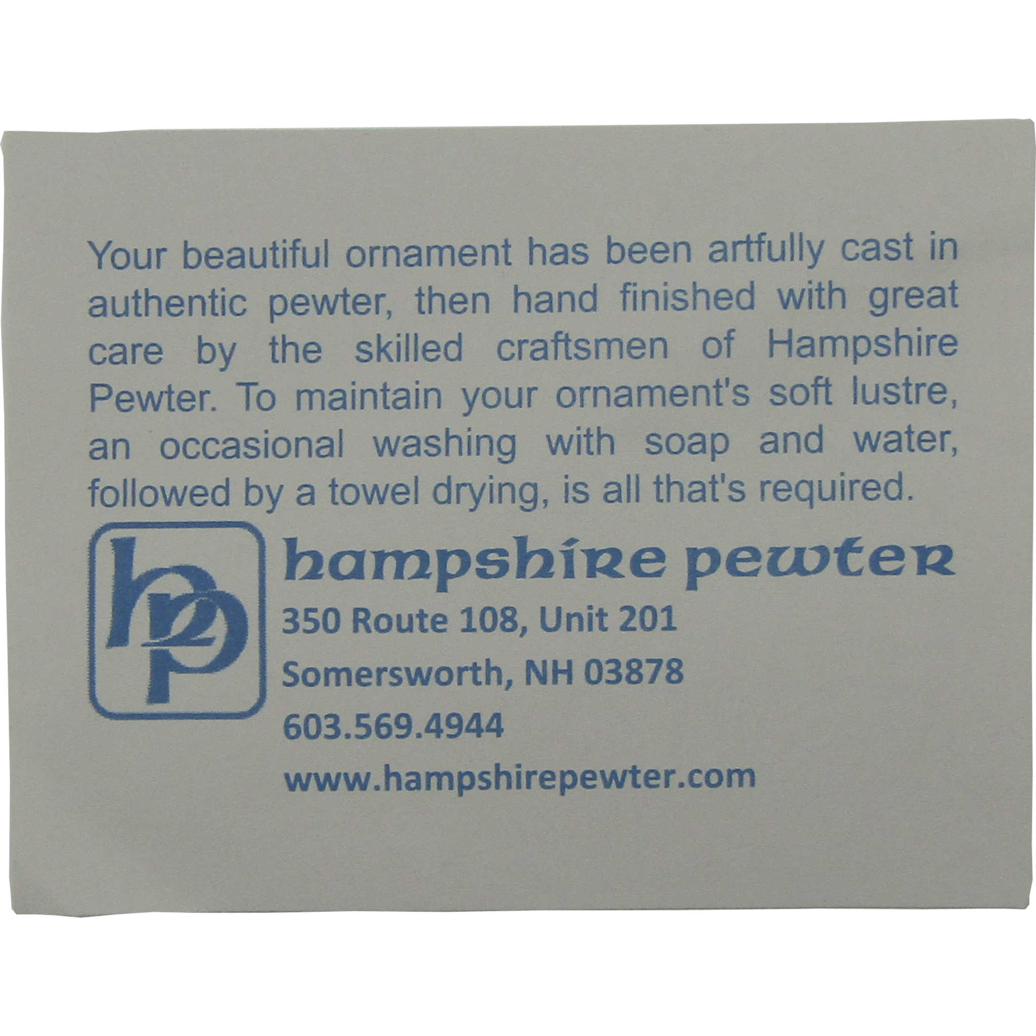 Church Bell Pewter Christmas Tree Ornament Holiday Decoration