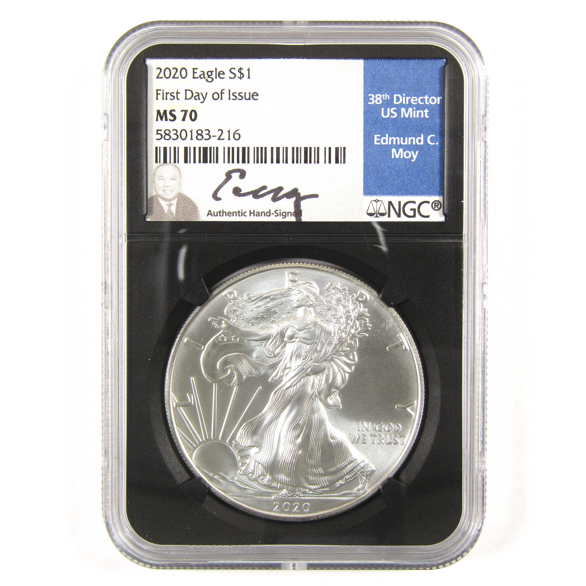 2020 American Eagle Signed Moy MS 70 NGC 1 oz .999 Silver SKU:CPC6150