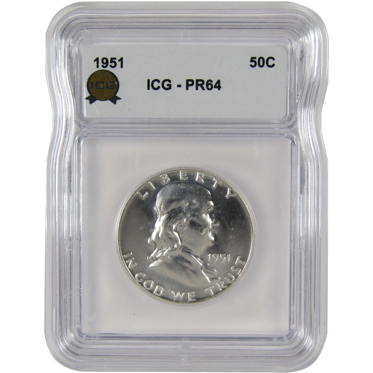 1951 Franklin Silver Half Dollar PR 64 ICG Proof 50c Coin SKU:I29161