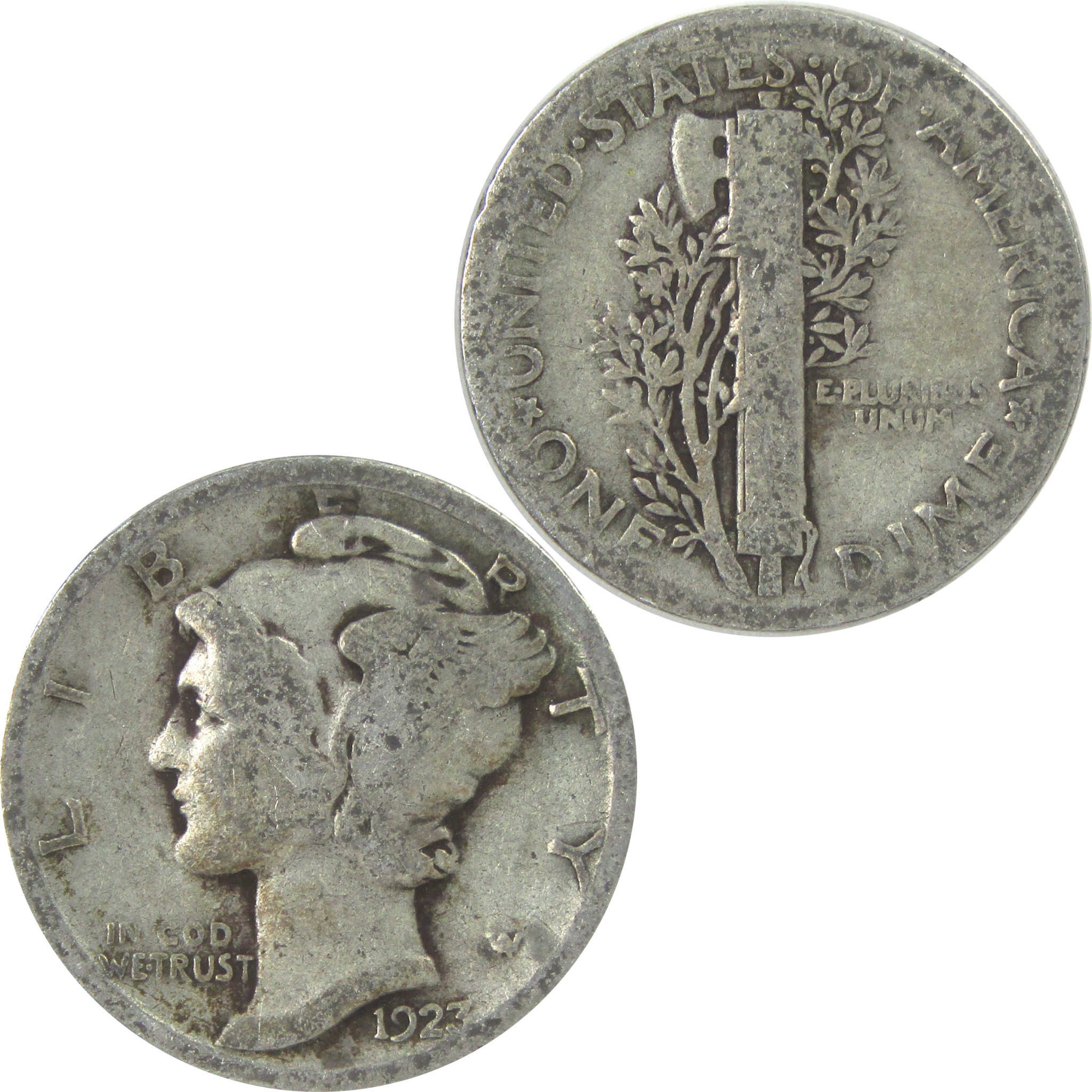 1923 Mercury Dime Silver 10c Coin