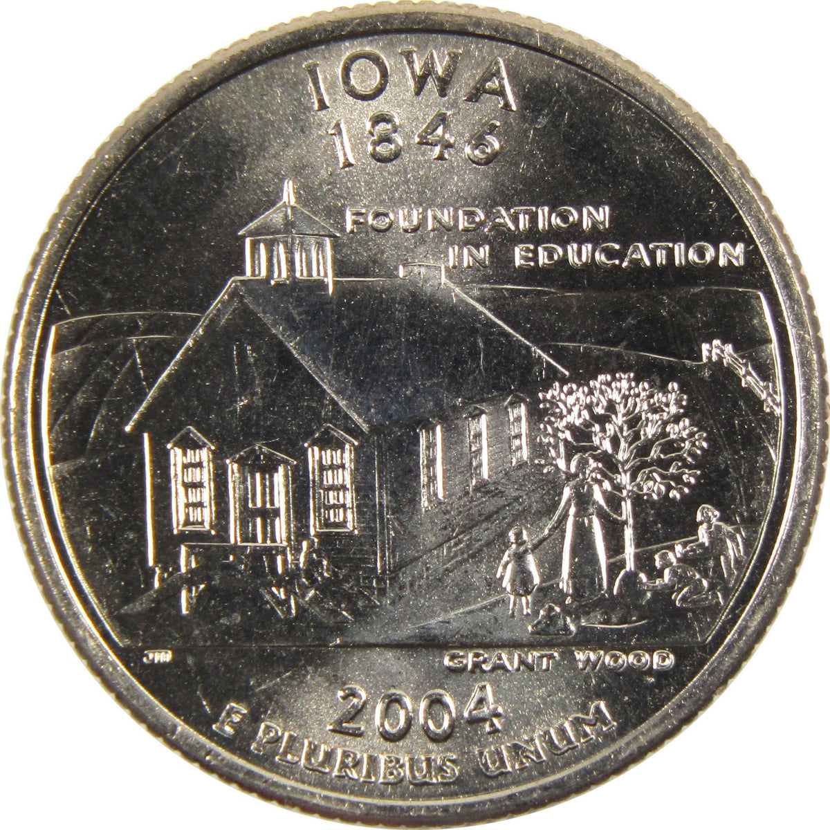 2004 D Iowa State Quarter BU Uncirculated Clad 25c Coin