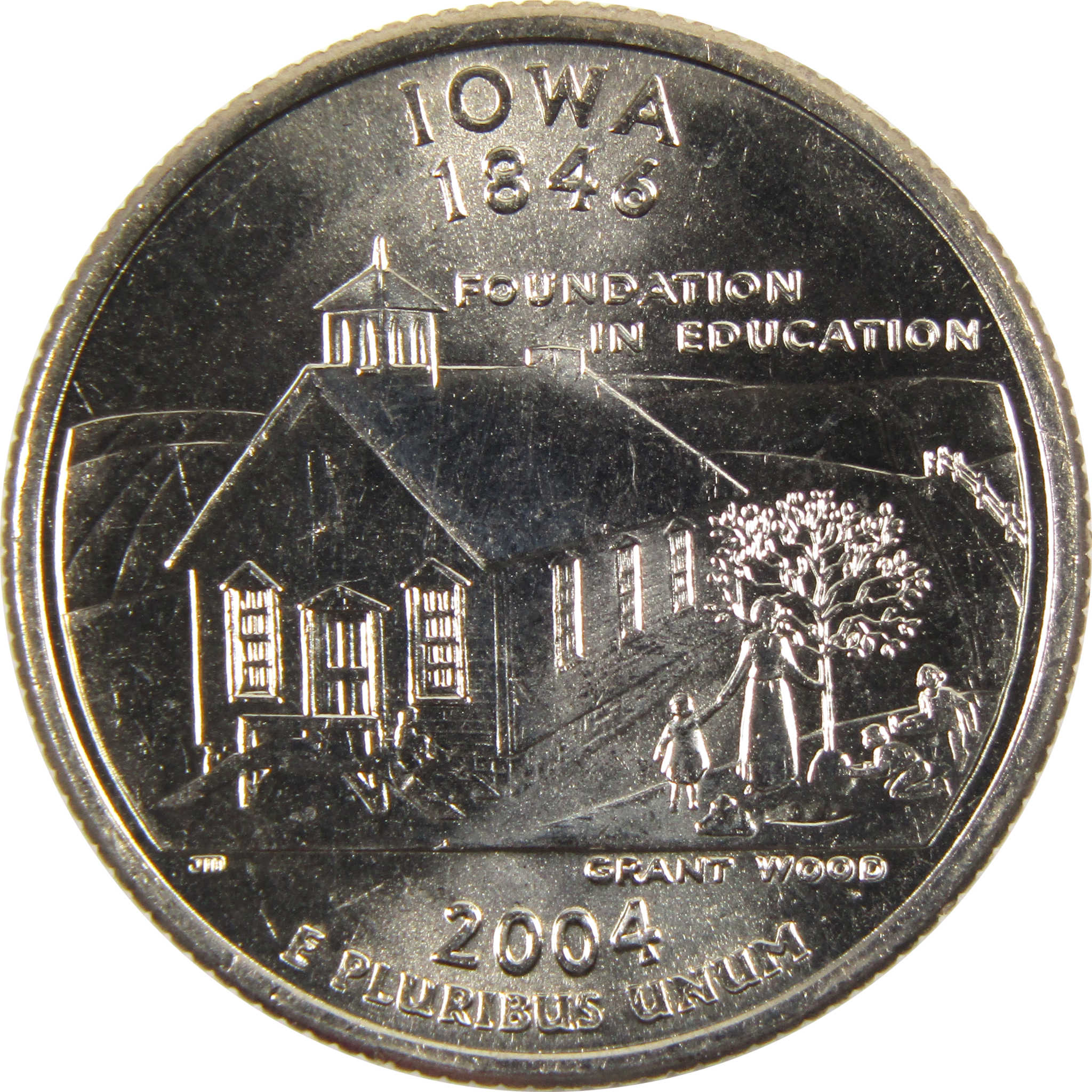 2004 D Iowa State Quarter BU Uncirculated Clad 25c Coin