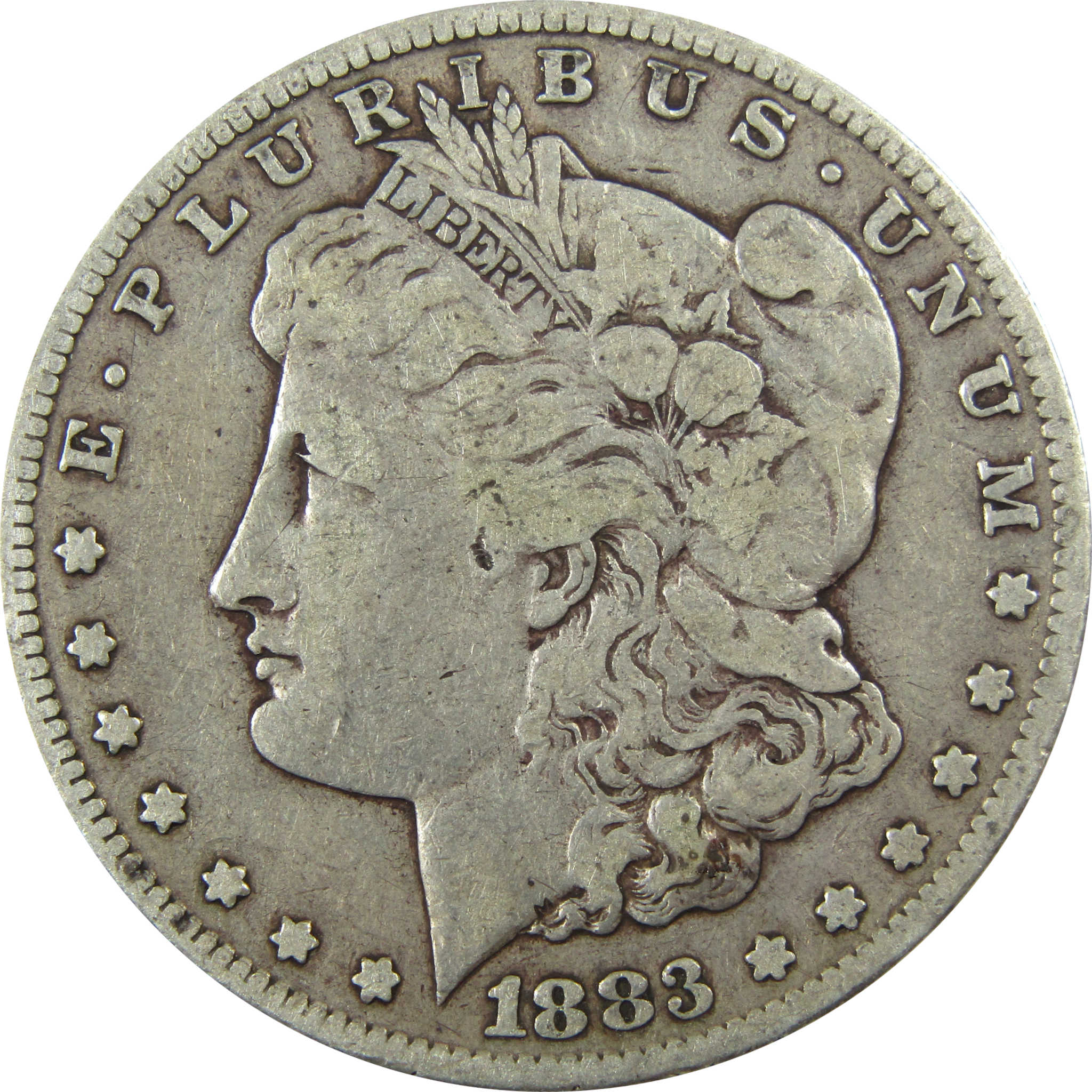 1883 S Morgan Silver Dollar F Fine $1 Coin Collectible SKU:CP1374 - Morgan coin - Morgan silver dollar - Morgan silver dollar for sale - Profile Coins &amp; Collectibles