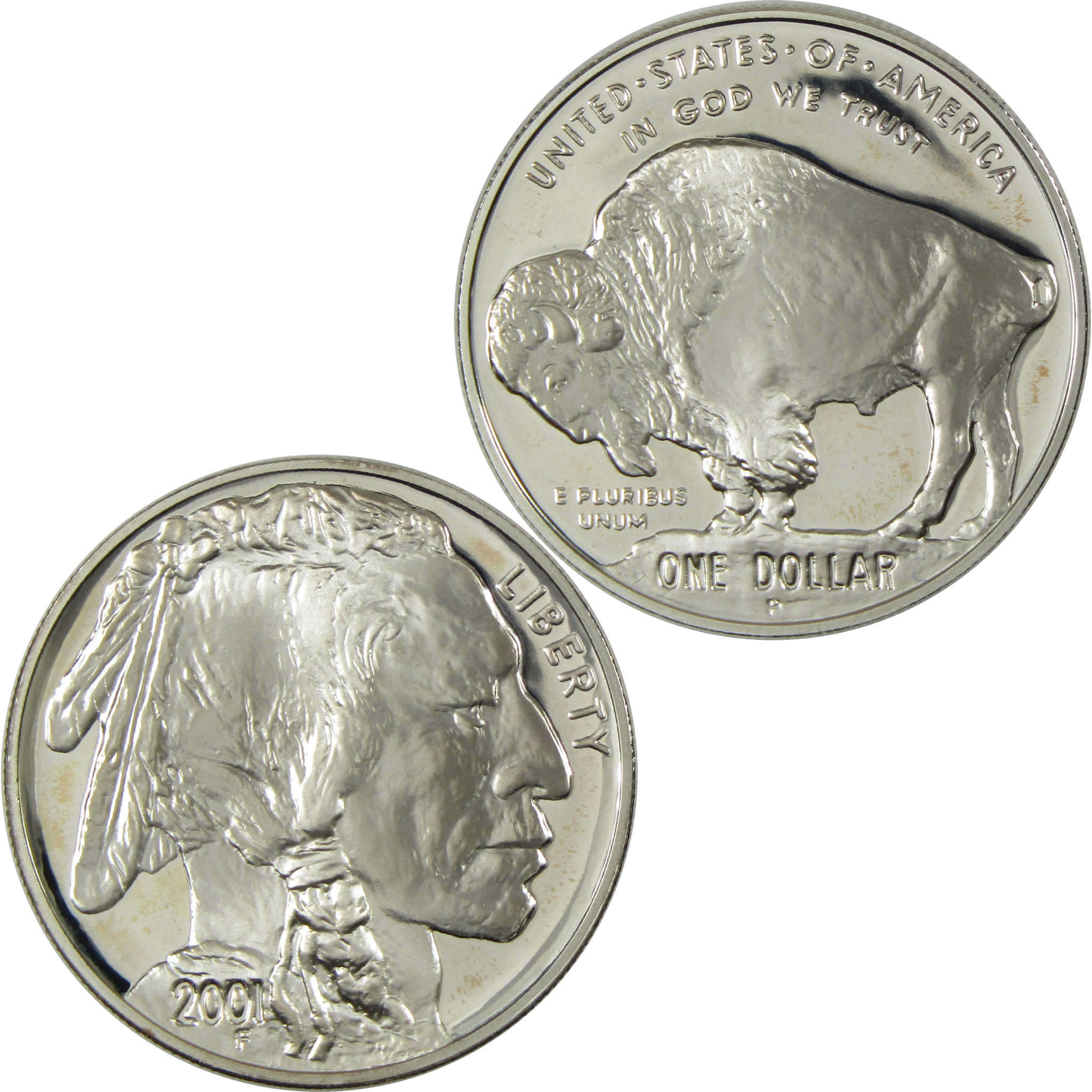 2001 P American Buffalo Commemorative Silver Dollar Proof $1 Coin