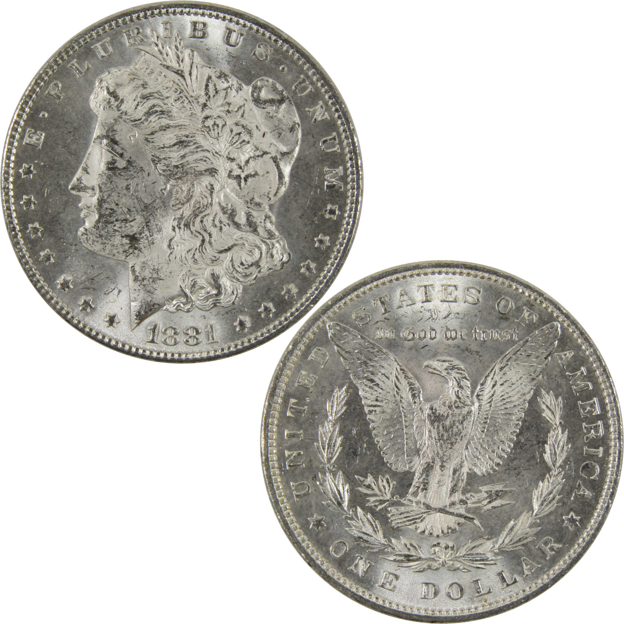 1881 Morgan Dollar BU Uncirculated 90% Silver $1 Coin SKU:I8777 - Morgan coin - Morgan silver dollar - Morgan silver dollar for sale - Profile Coins &amp; Collectibles