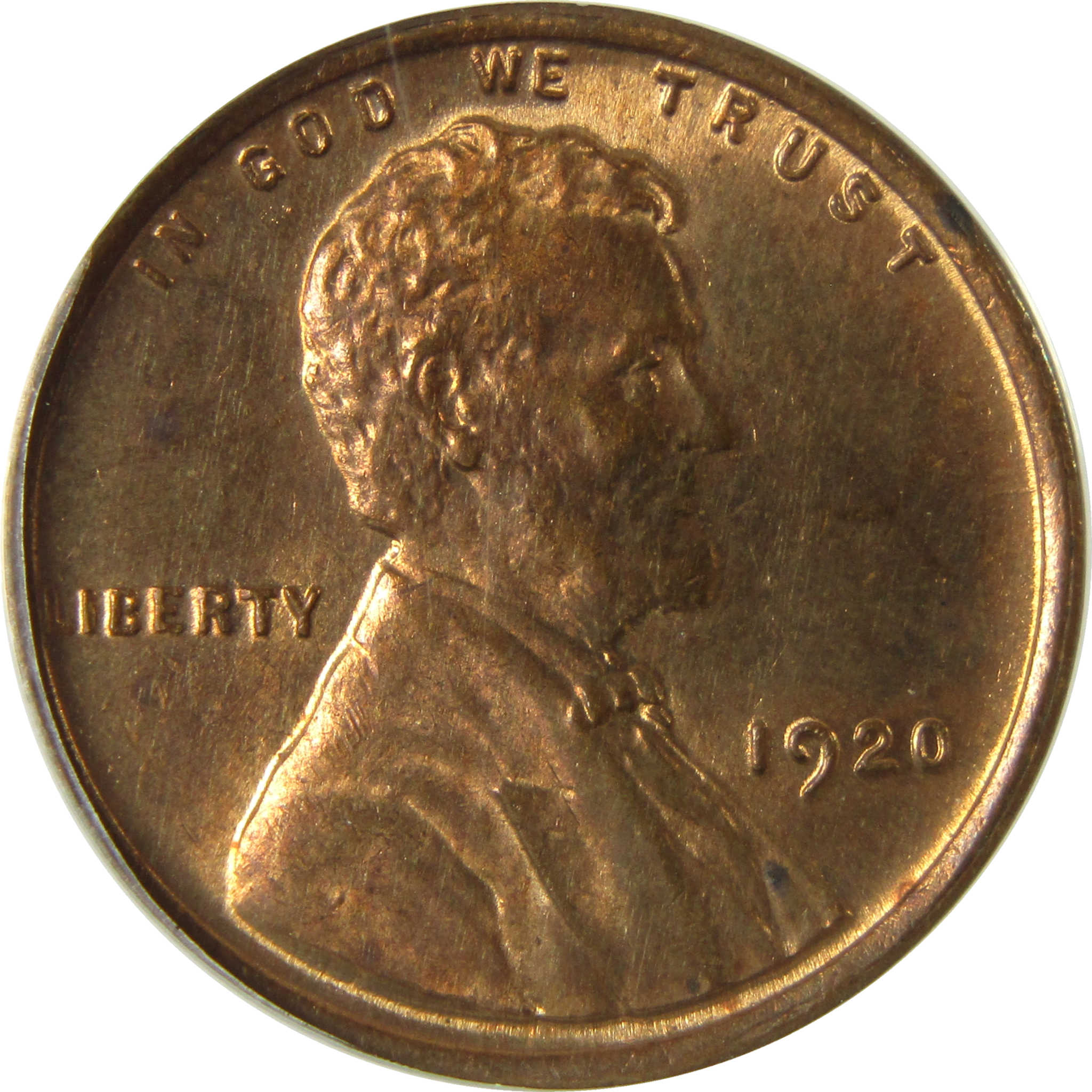 1920 Lincoln Wheat Cent MS 62 RB ANACS Uncirculated Penny SKU:I28457