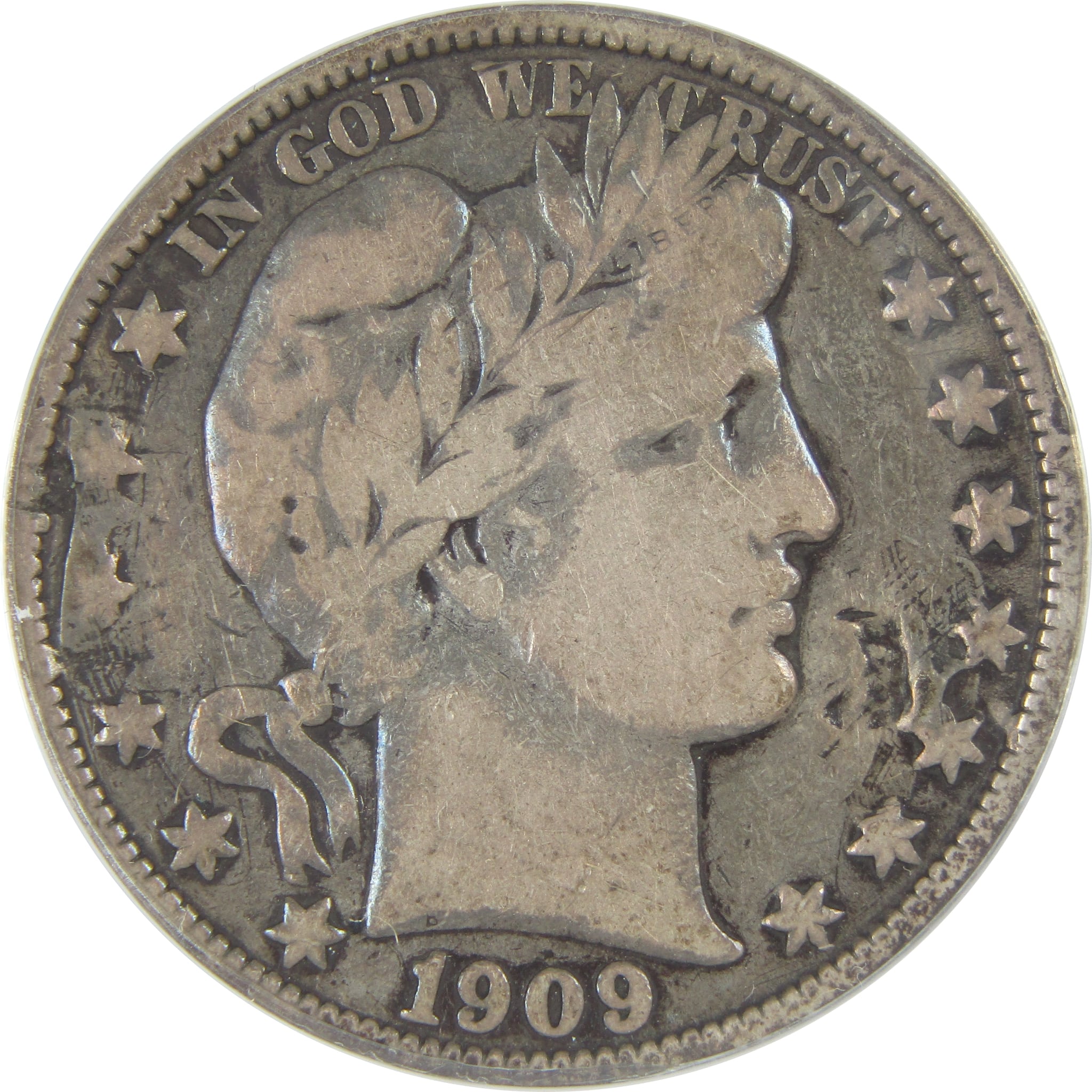 1909 O Barber Half Dollar F 12 Details ANACS Silver 50c SKU:I16172