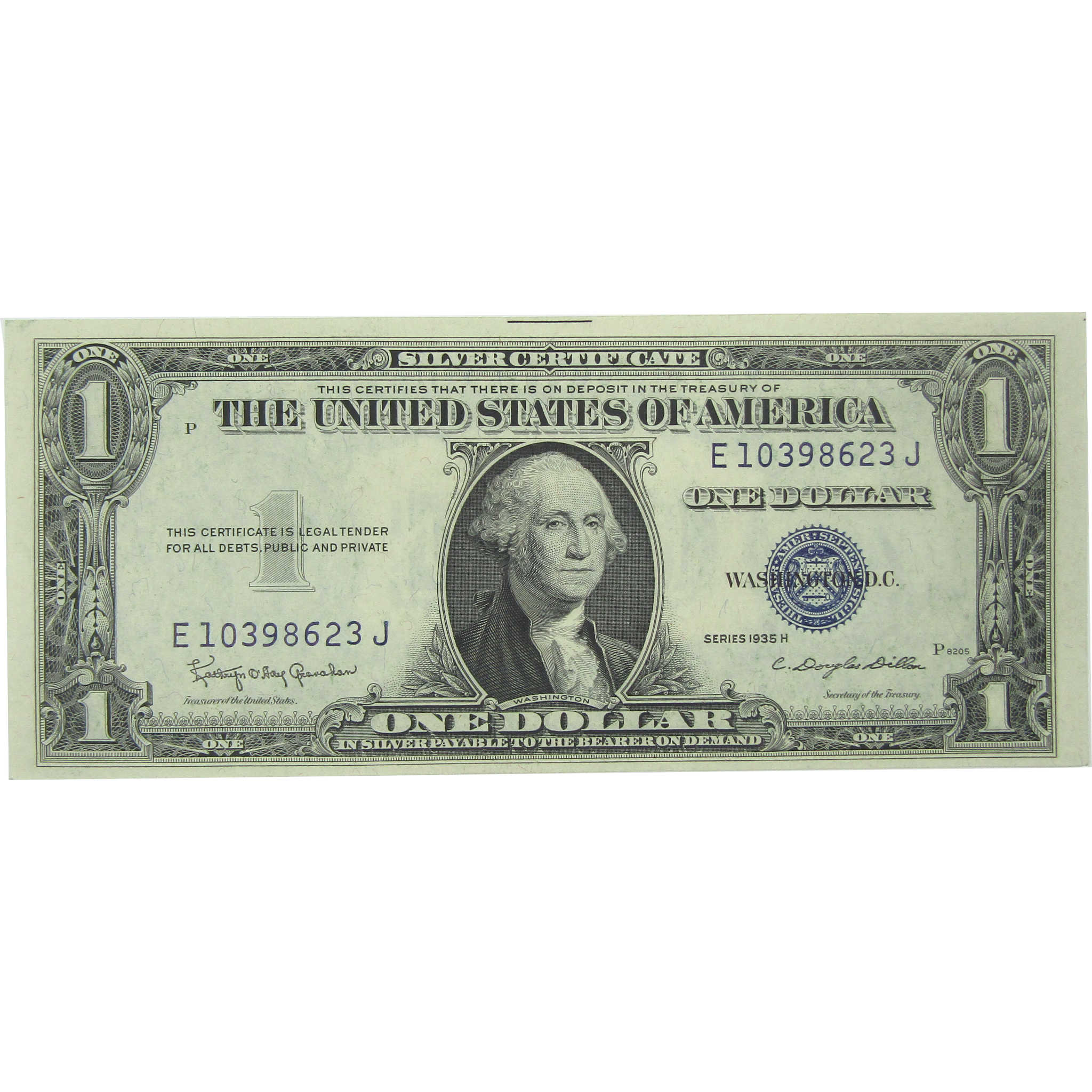 1935 H $1 Small Size Silver Certificate Note CU Crisp Uncirculated