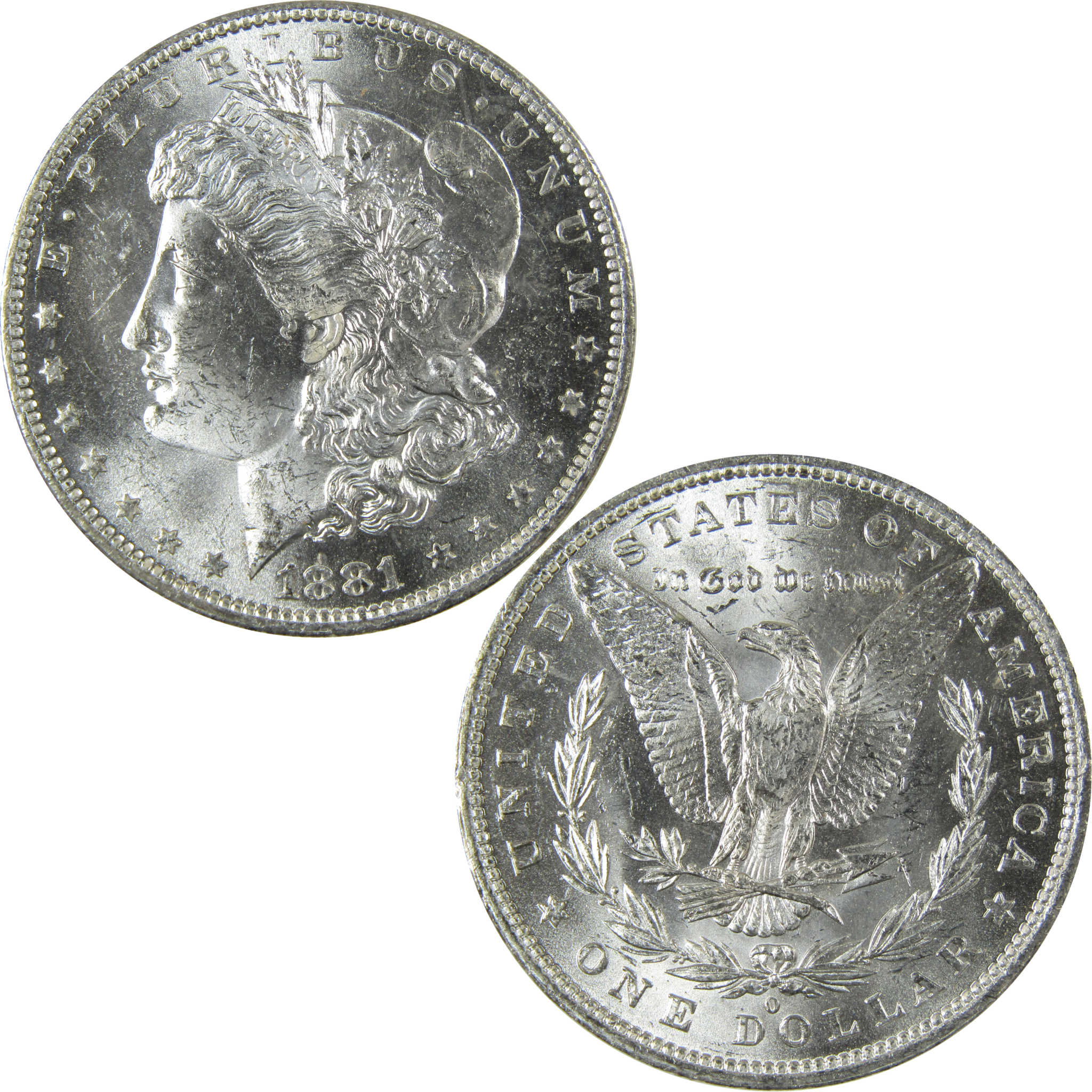 1881 O Morgan Silver Dollar Uncirculated Mint State $1 Coin SKU:I27721
