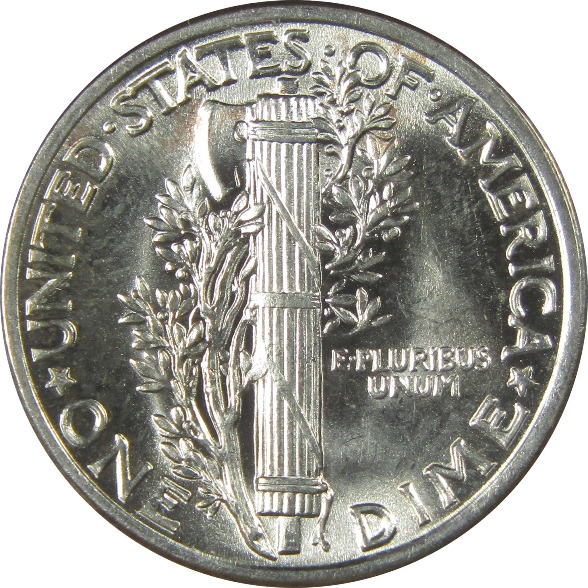 1942 Mercury Silver Dime BU Choice Uncirculated Mint State SKU:I23999