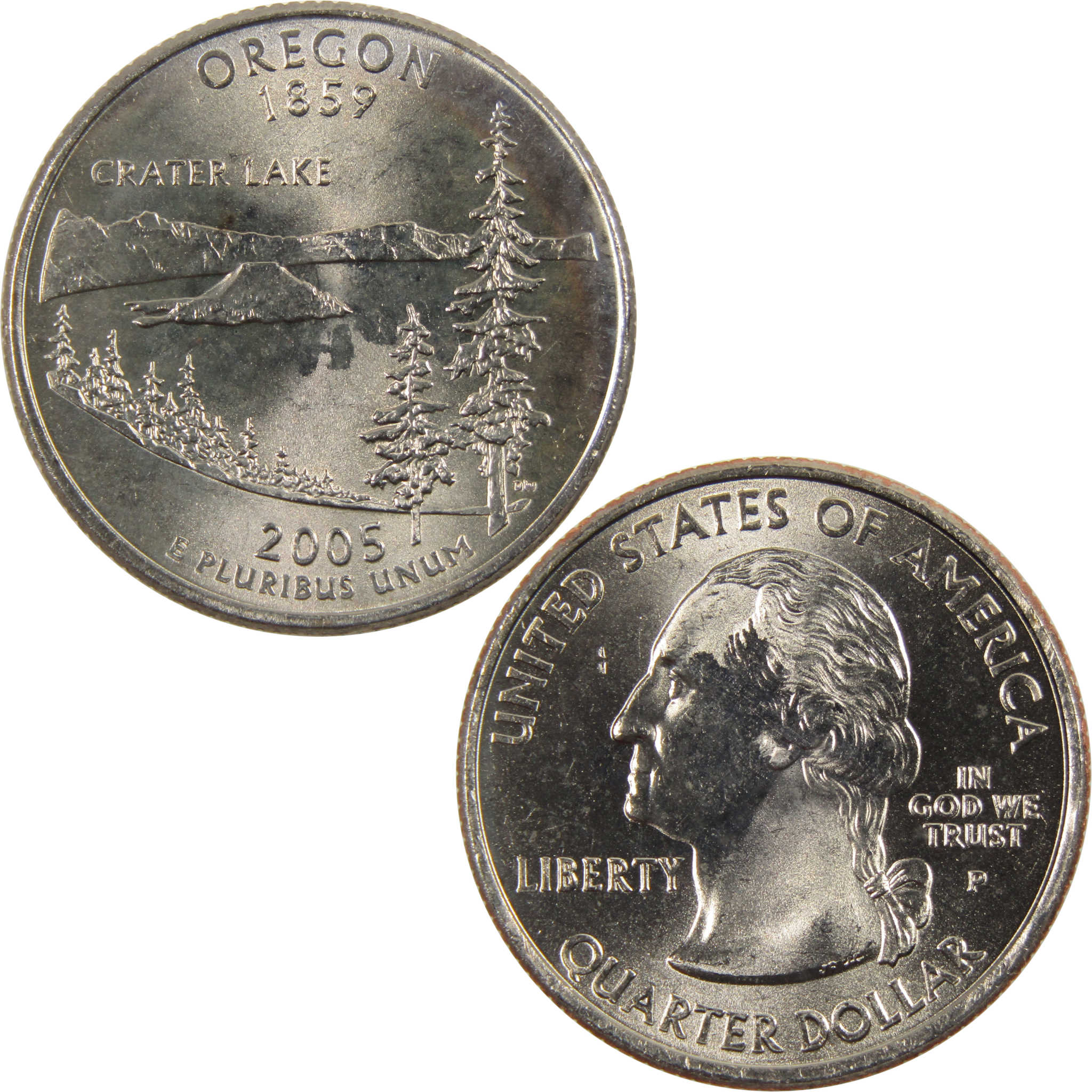 2005 P Oregon State Quarter BU Uncirculated Clad 25c Coin