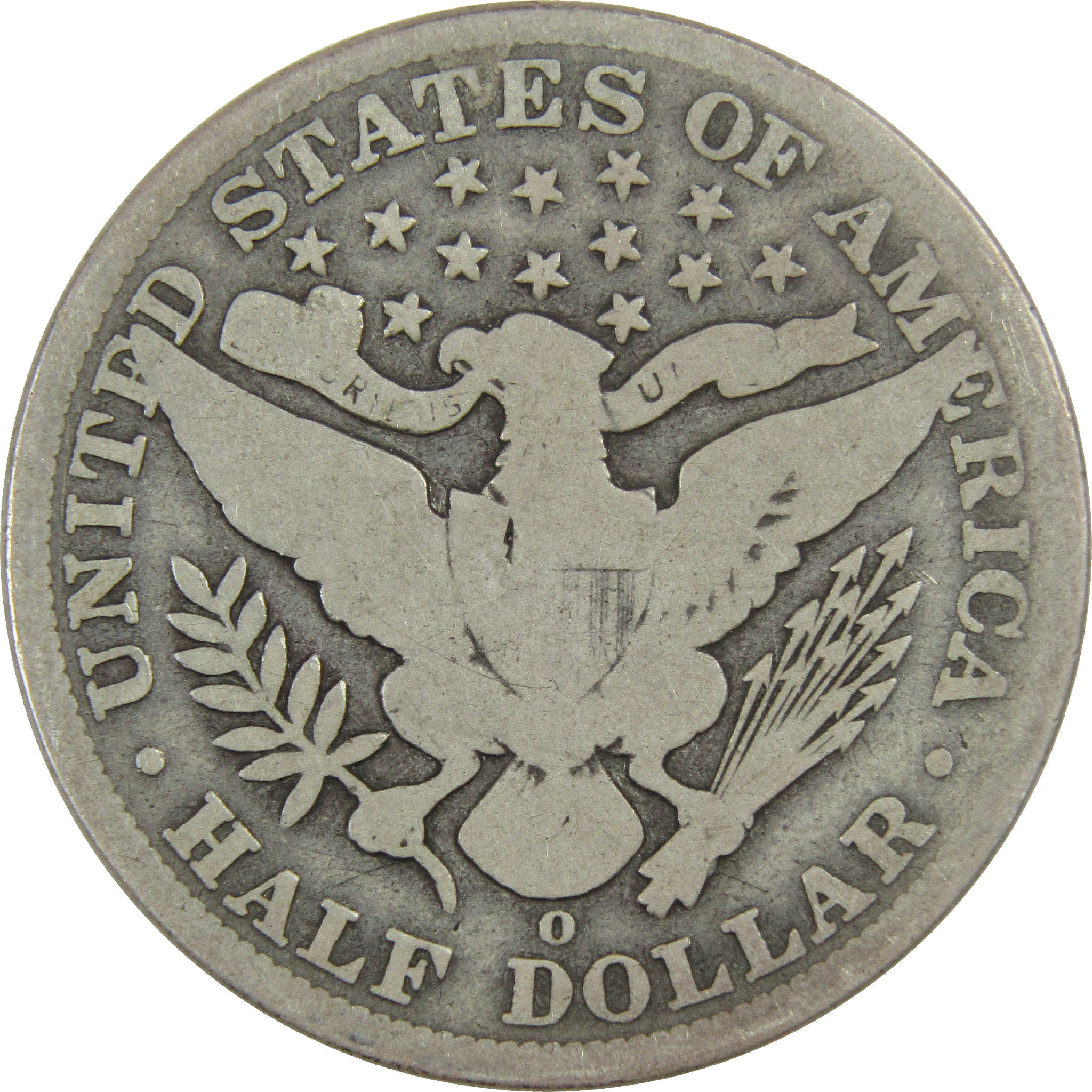 1906 O Barber Half Dollar AG About Good Silver 50c Coin SKU:I12537