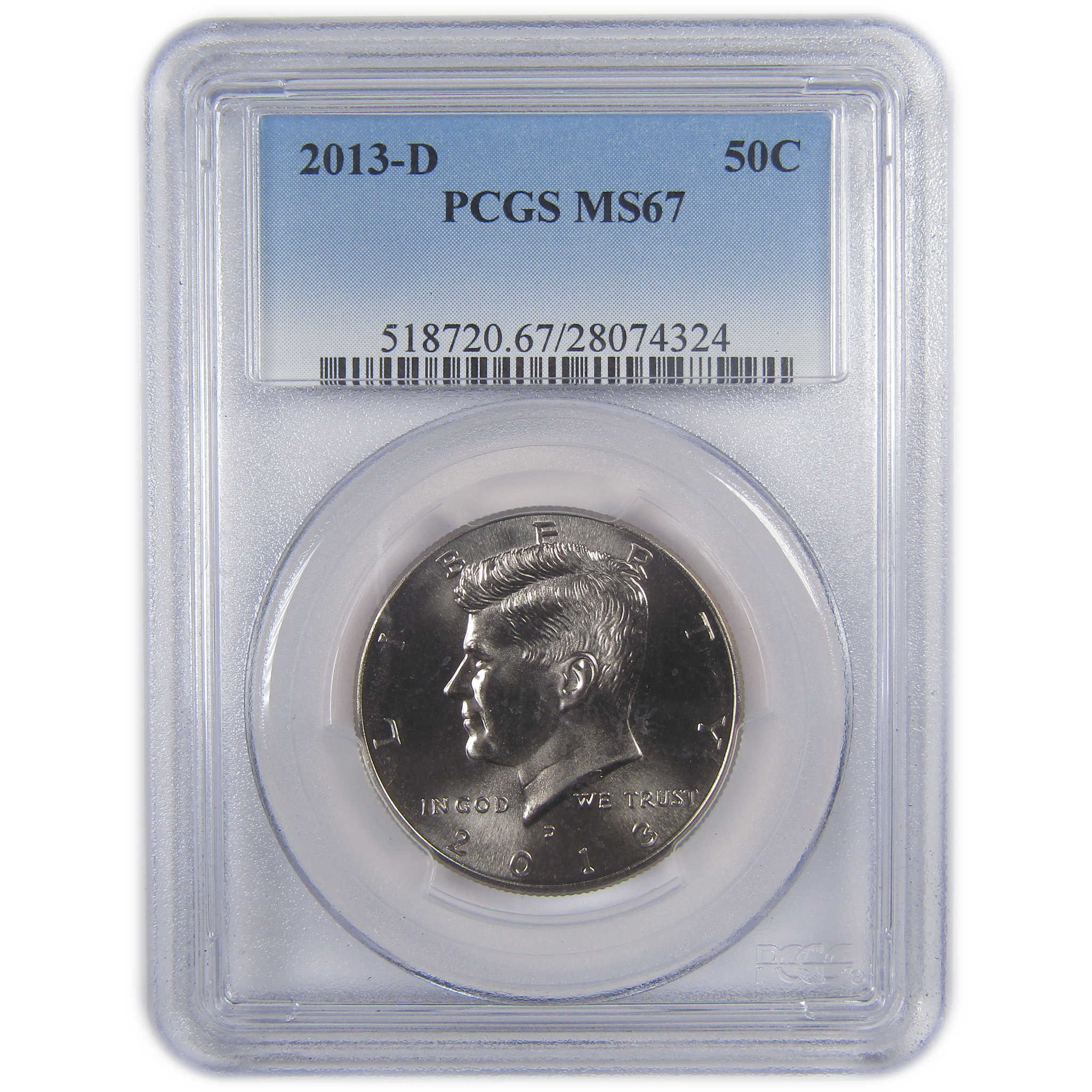 2013 D Kennedy Half Dollar MS 67 PCGS Clad Uncirculated SKU:CPC9747