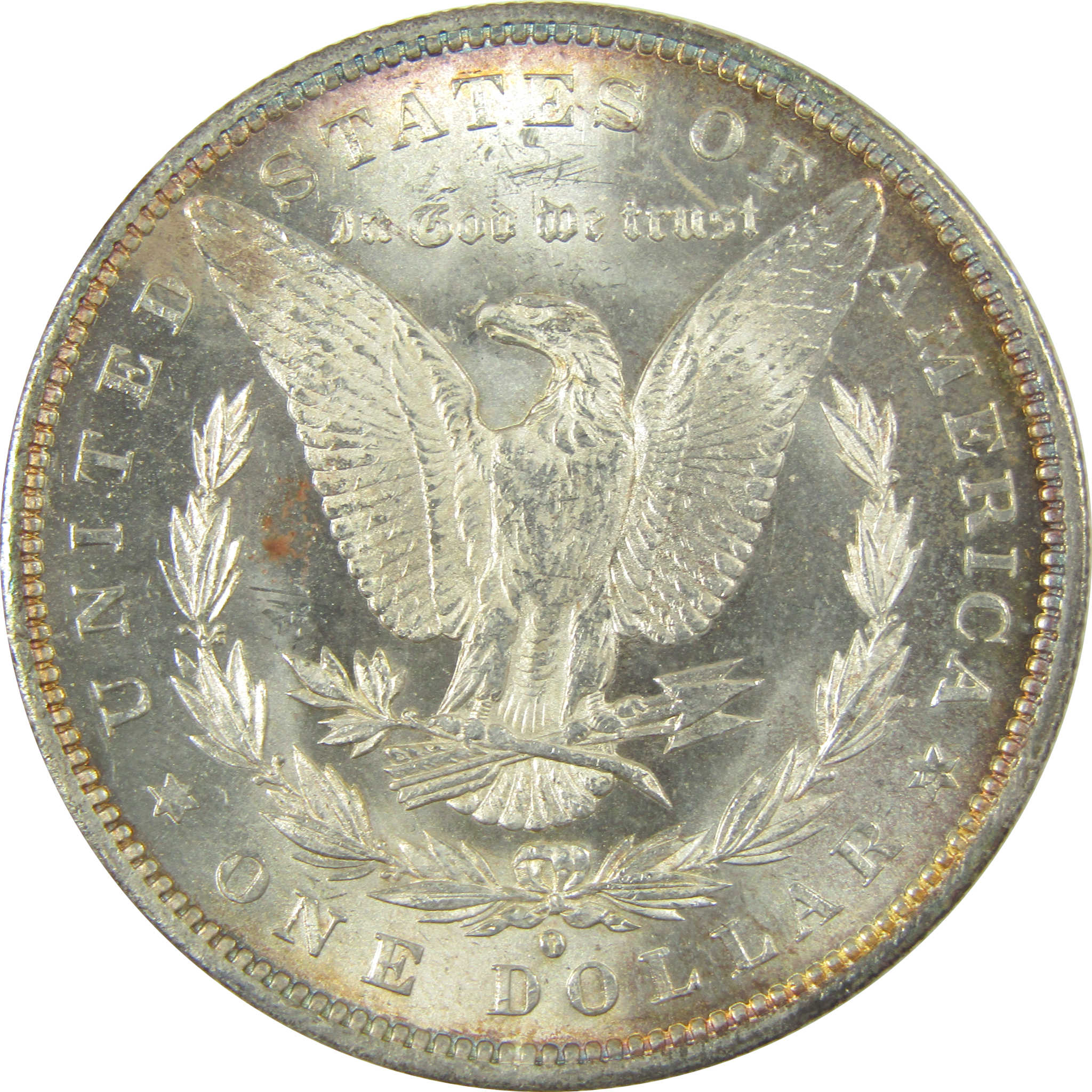 1884 O Morgan Dollar Uncirculated Silver $1 Coin Toned SKU:I19997