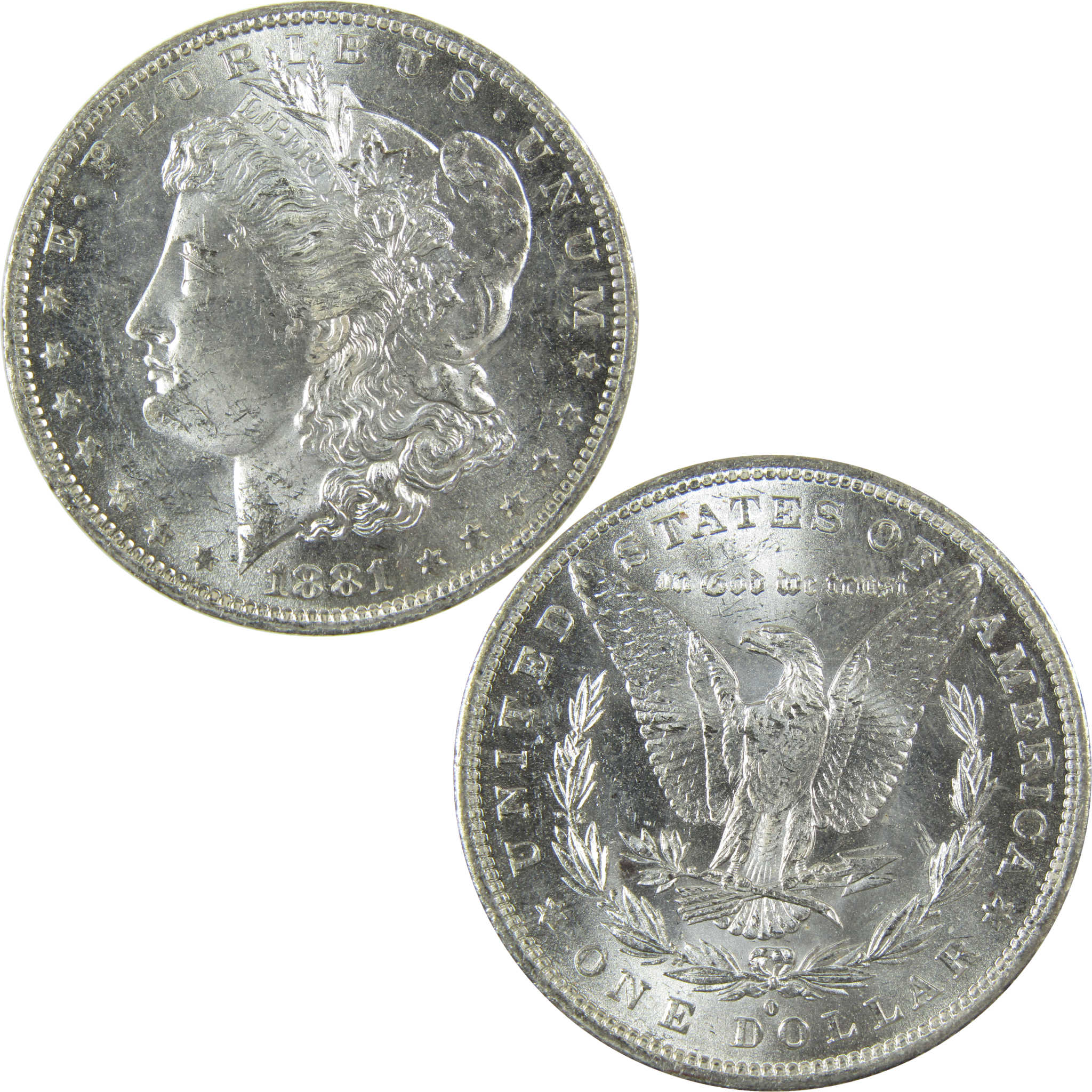 1881 O Morgan Silver Dollar Uncirculated Mint State $1 Coin SKU:I27694