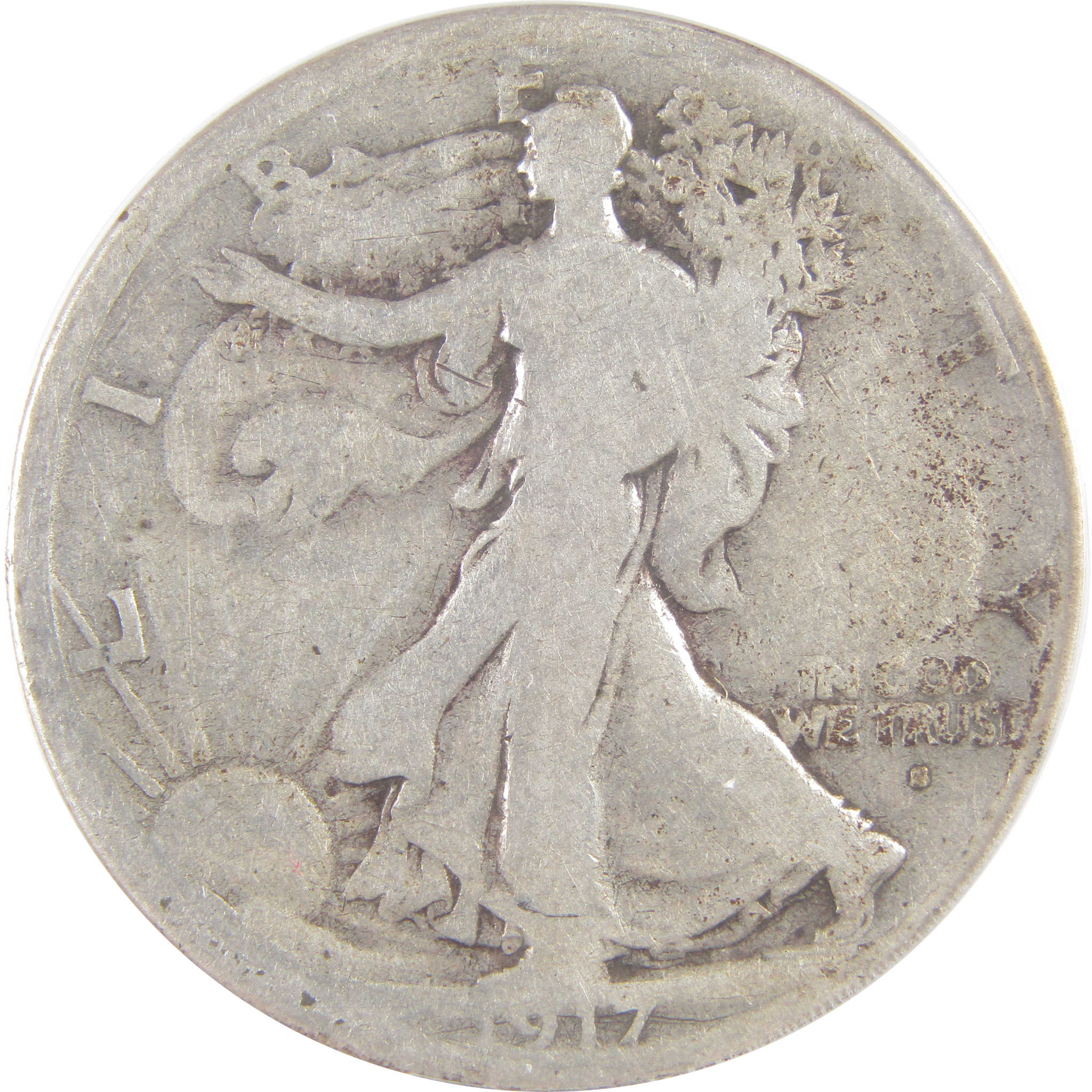 1917 S Obverse Liberty Walking Half Dollar G 6 ANACS Silver SKU:I17514