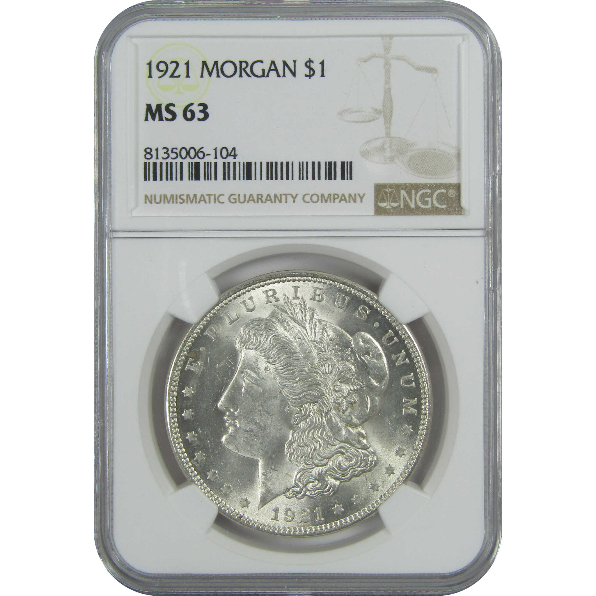 1921 Morgan Dollar MS 63 NGC Silver $1 Uncirculated Coin SKU:I15697 - Morgan coin - Morgan silver dollar - Morgan silver dollar for sale - Profile Coins &amp; Collectibles