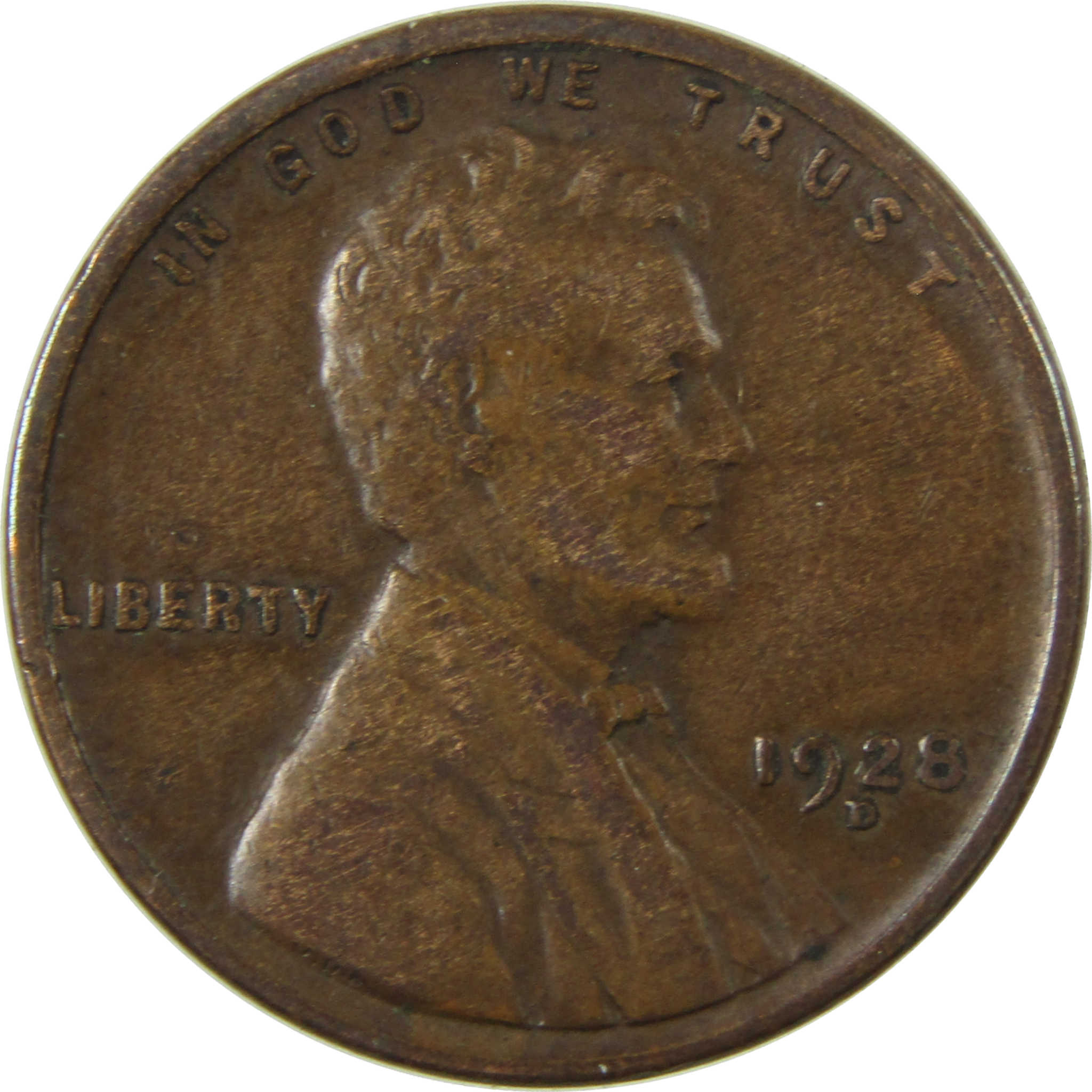 1928 D Lincoln Wheat Cent VF Very Fine Penny 1c Coin SKU:I27618