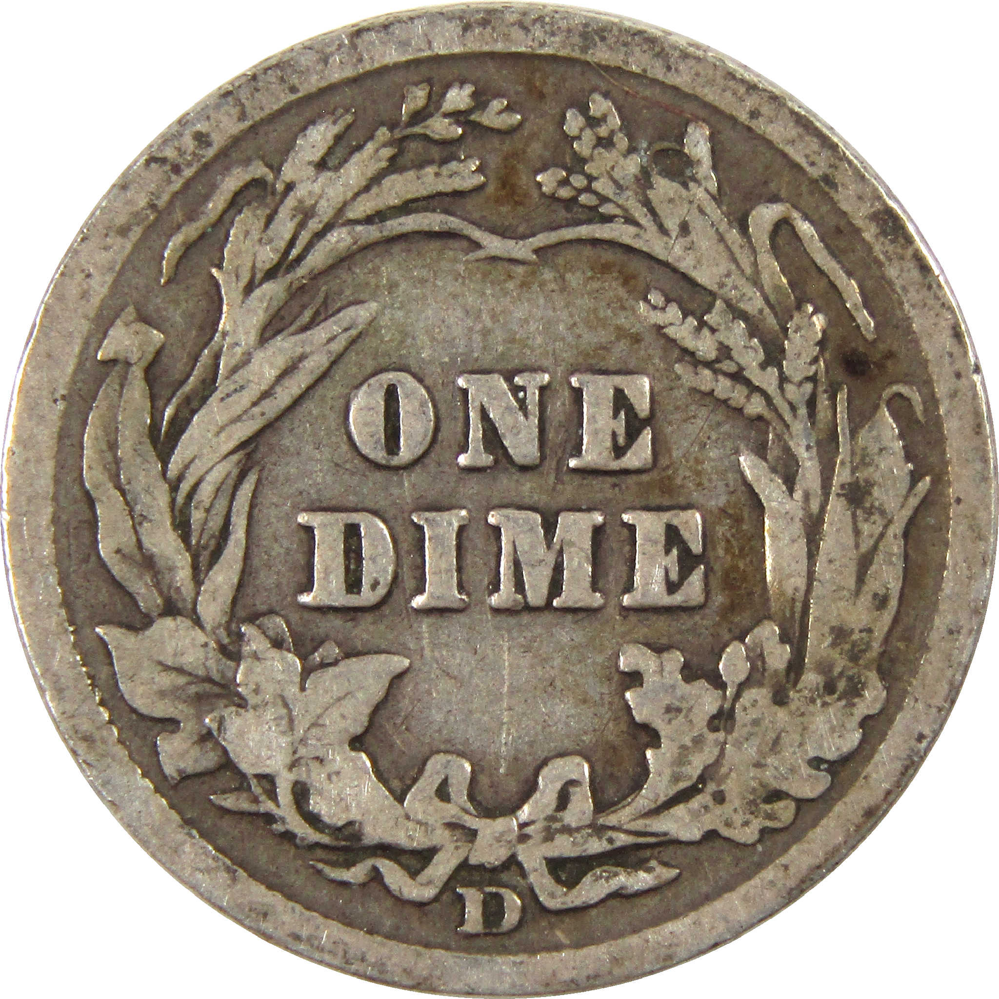 1908 D Barber Dime G Good Silver 10c Coin