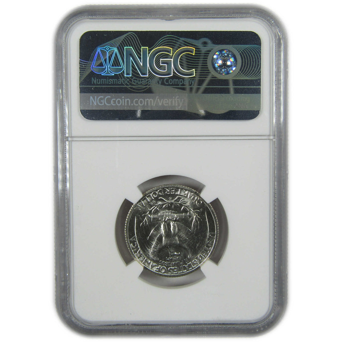 1942 S Washington Silver 25c MS 64 NGC Bag Fragment SKU:I28701