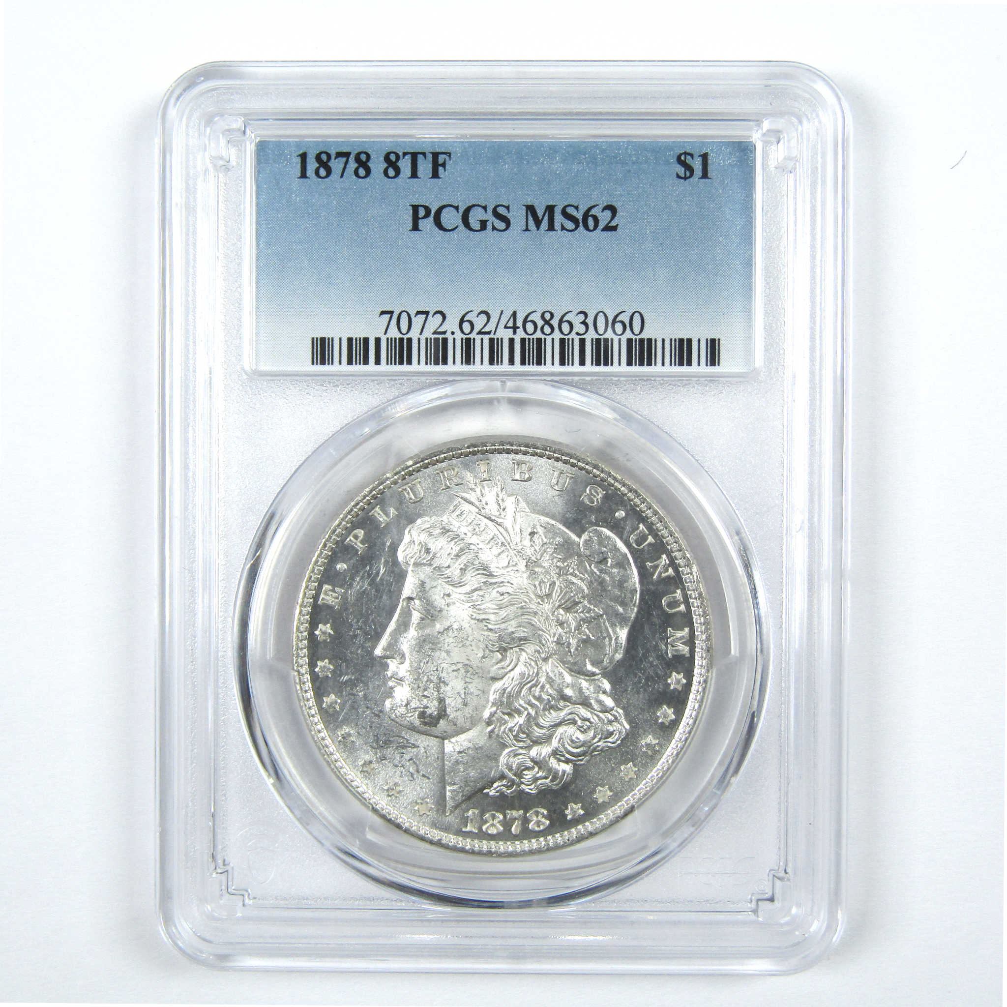 1878 8TF Morgan Dollar MS 62 PCGS Silver $1 Uncirculated SKU:I14844 - Morgan coin - Morgan silver dollar - Morgan silver dollar for sale - Profile Coins &amp; Collectibles