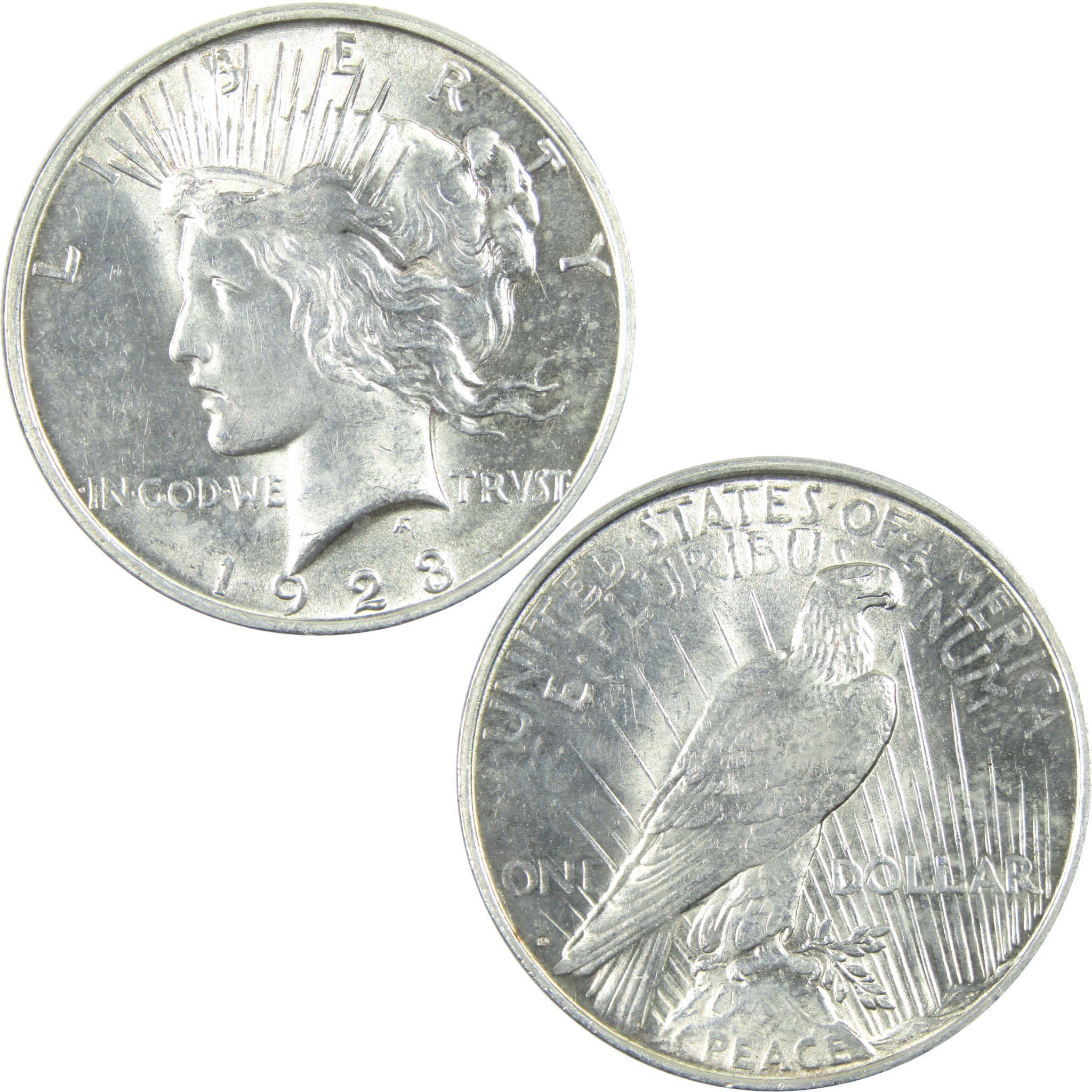 1923 D Peace Dollar Choice About Uncirculated Silver $1 SKU:I14359