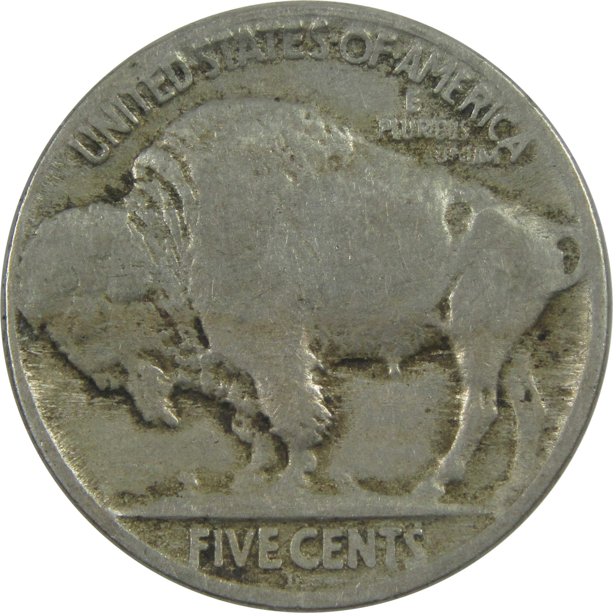 1918 D Indian Head Buffalo Nickel F Fine 5c Coin SKU:I15494