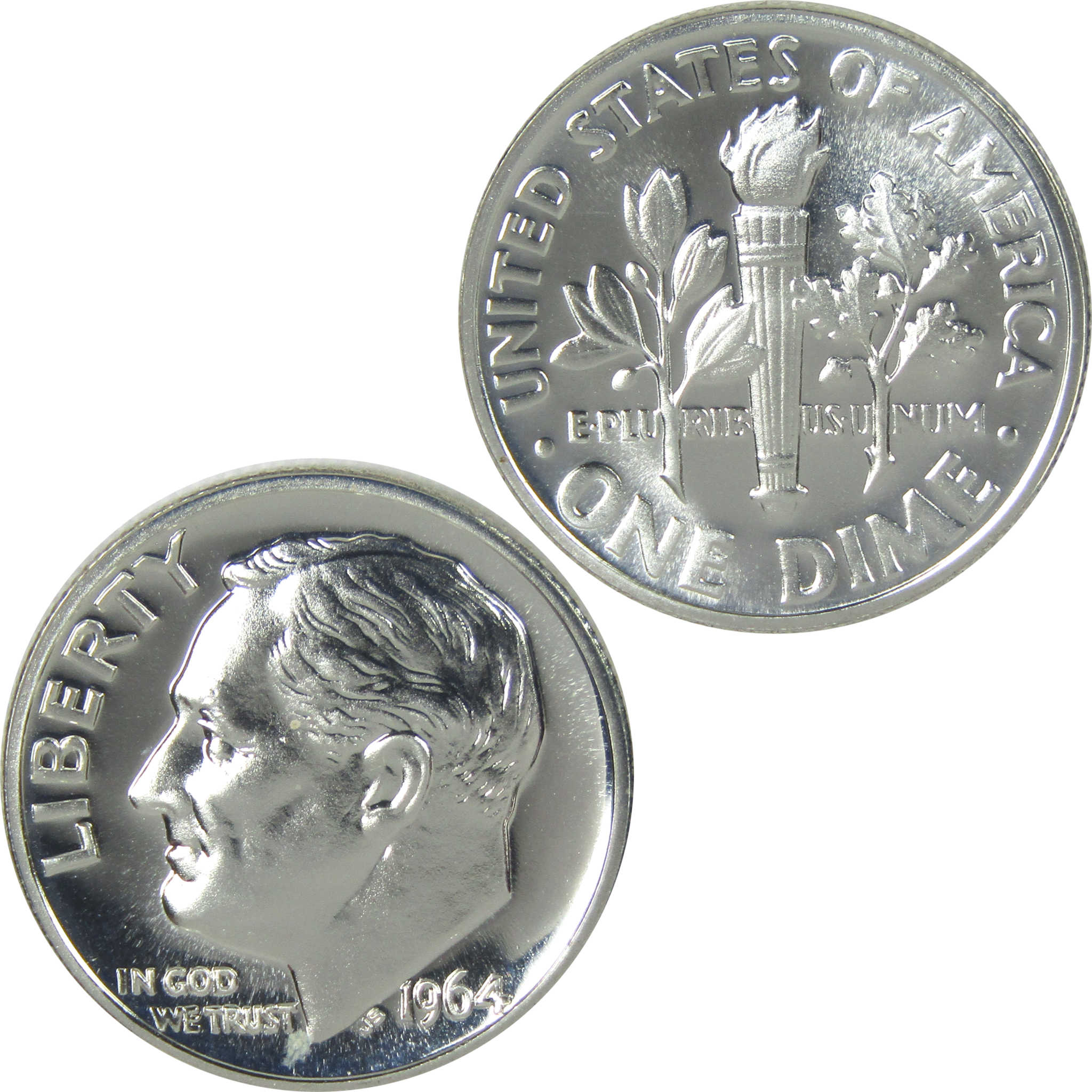 1964 Roosevelt Dime Choice Proof Silver 10c Coin