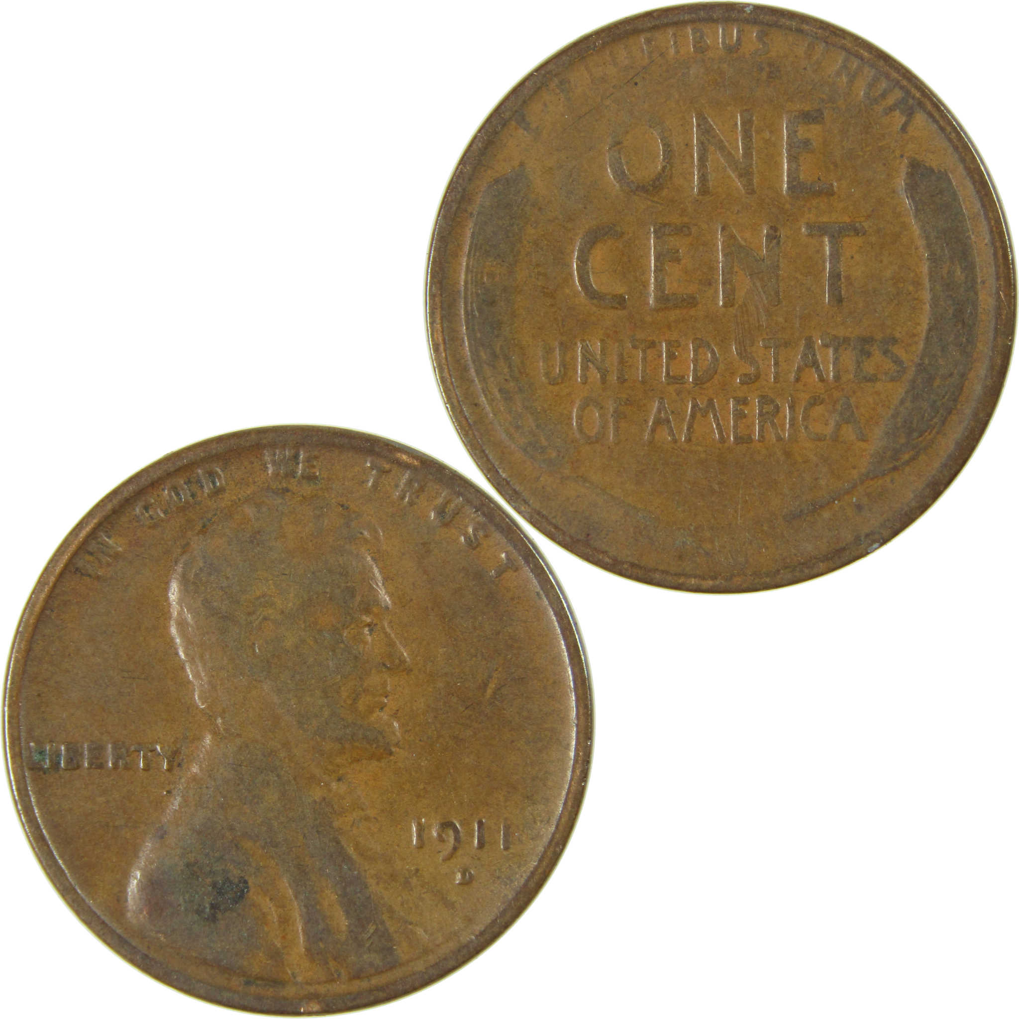 1911 D Lincoln Wheat Cent VG Very Good Penny 1c Coin SKU:I26861
