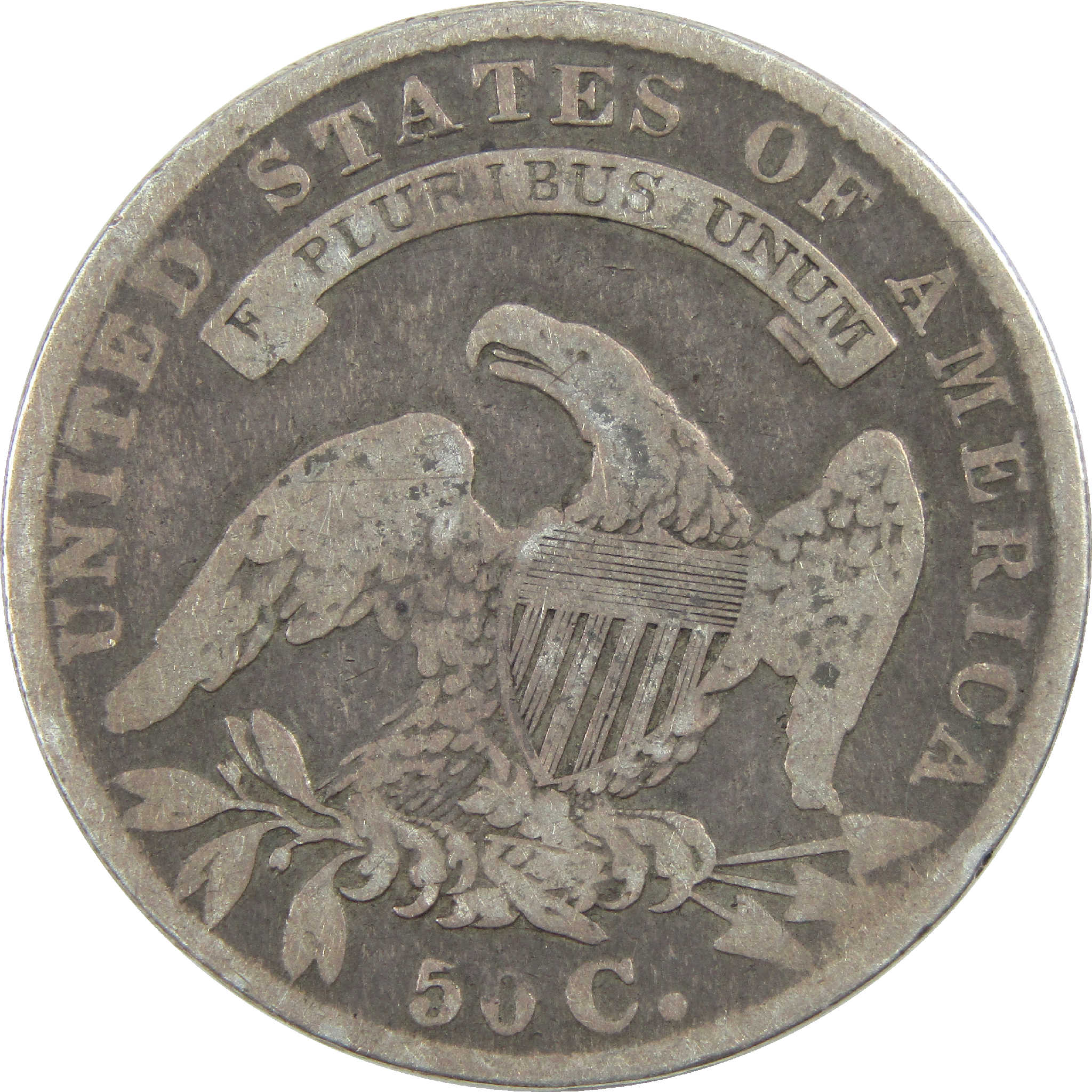 1836 Lettered Edge Capped Bust Half Dollar AG Silver 50c Coin SKU:I11751