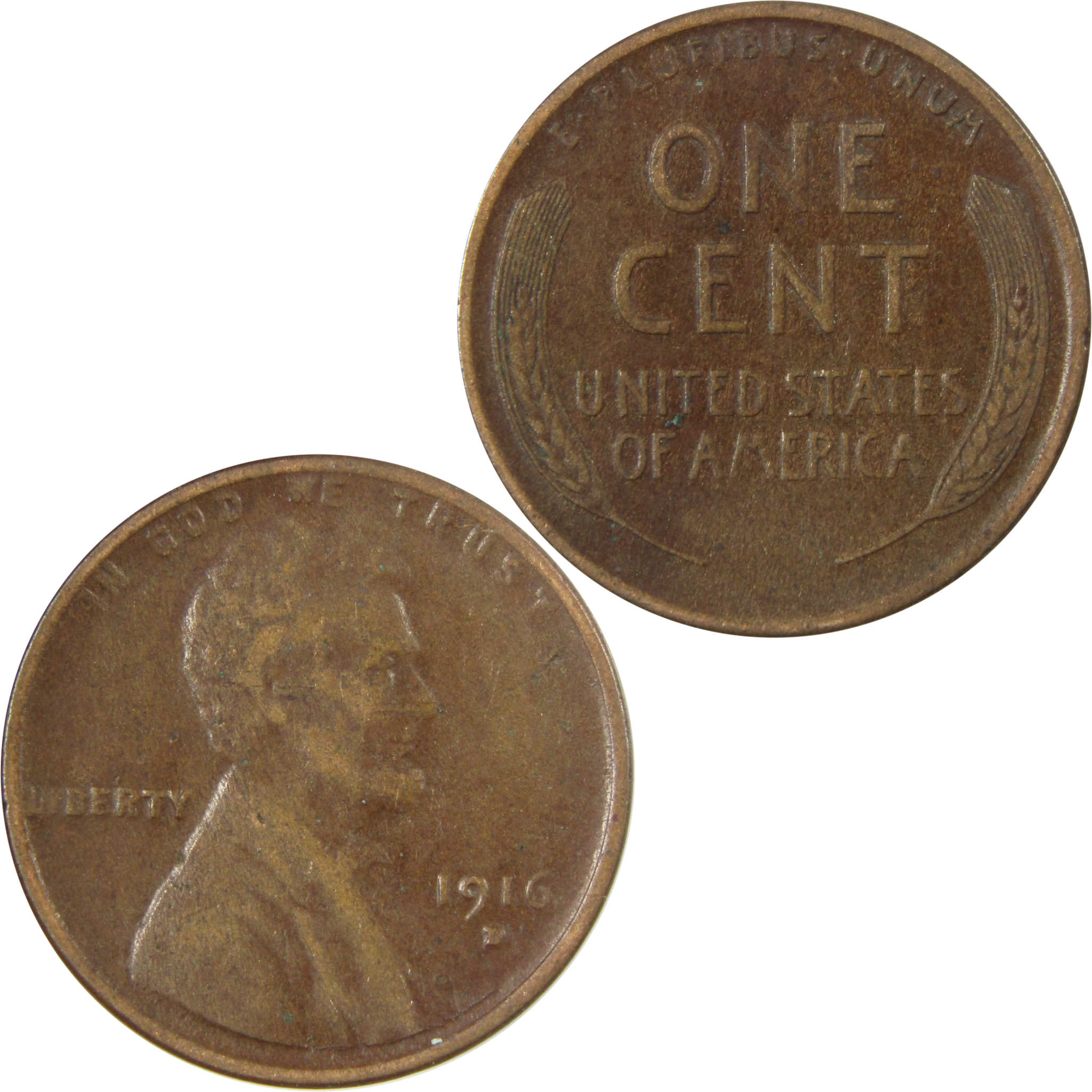 1916 D Lincoln Wheat Cent VF Very Fine Penny 1c Coin SKU:I26830