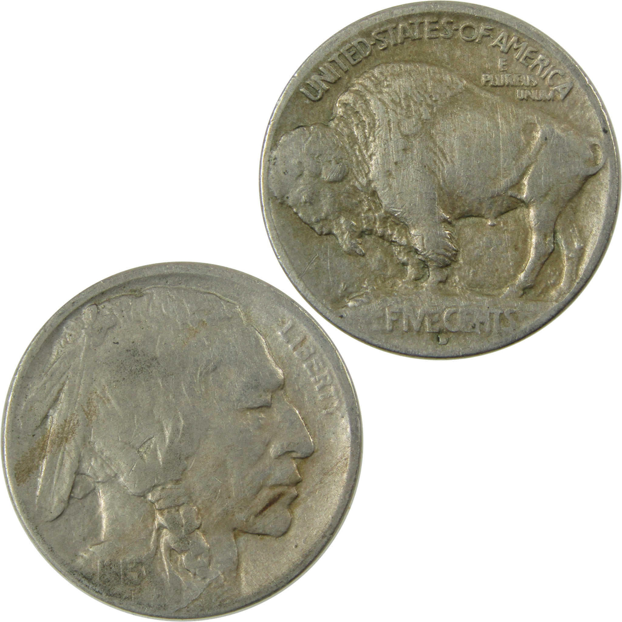1913 D Type 1 Buffalo Nickel VF Very Fine Details SKU:I28121