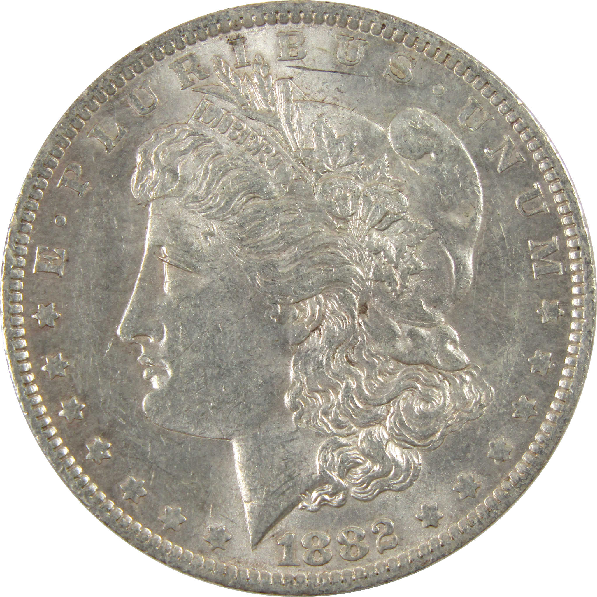 1882 O/S Morgan Dollar AU About Uncirculated Silver $1 Coin SKU:I11533 - Morgan coin - Morgan silver dollar - Morgan silver dollar for sale - Profile Coins &amp; Collectibles