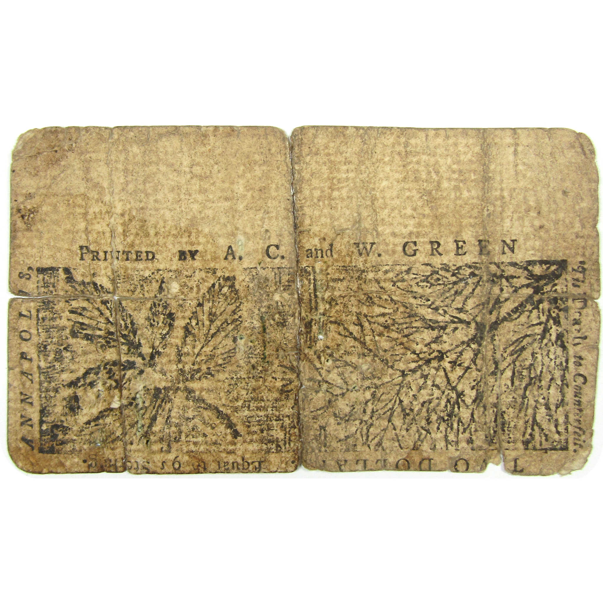 1770 $2 Maryland Colonial Note MD-56 Circulated Currency SKU:I26425