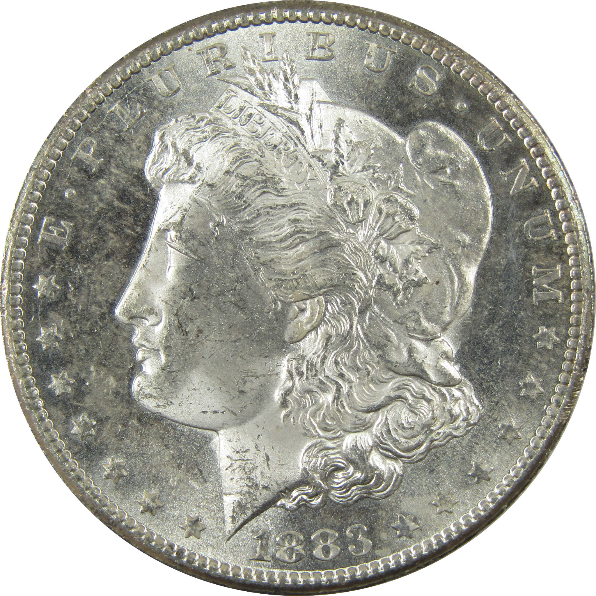 1883 CC Morgan Silver Dollar Uncirculated Mint State SKU:CP1406 - Morgan coin - Morgan silver dollar - Morgan silver dollar for sale - Profile Coins &amp; Collectibles