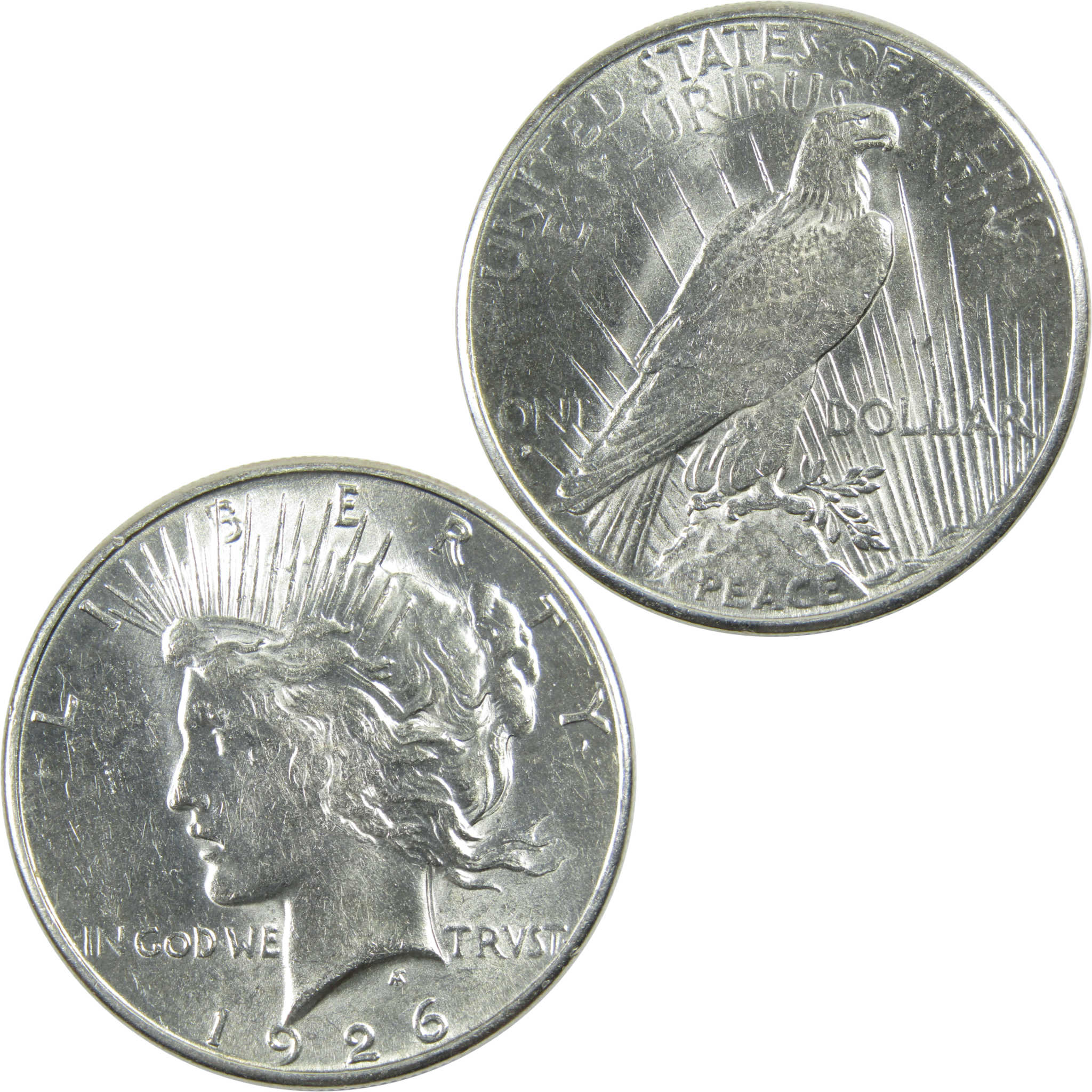 1926 S Peace Dollar AU About Uncirculated Silver $1 Coin SKU:I12837