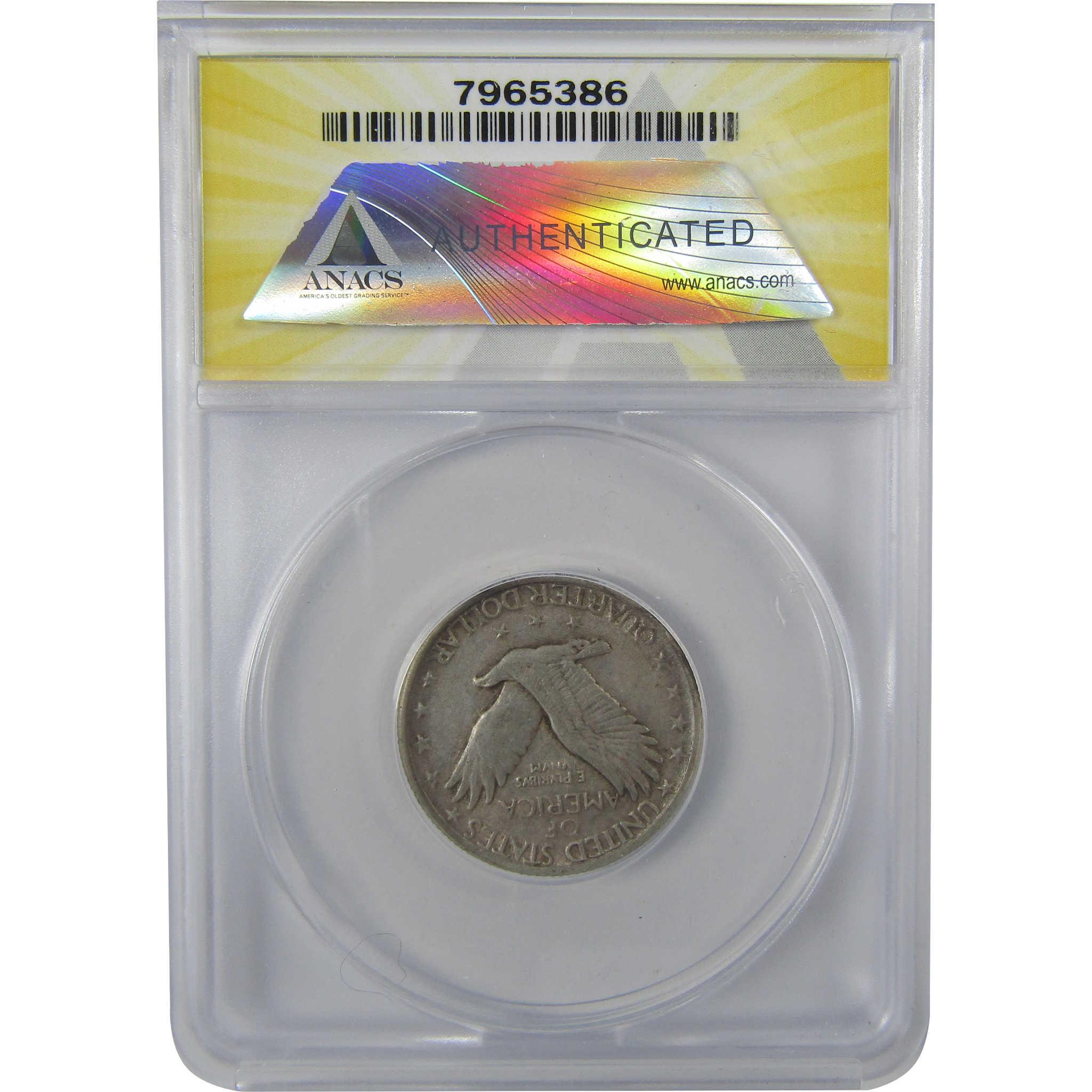 1928 Standing Liberty Silver Quarter EF 45 Details ANACS SKU:I25439