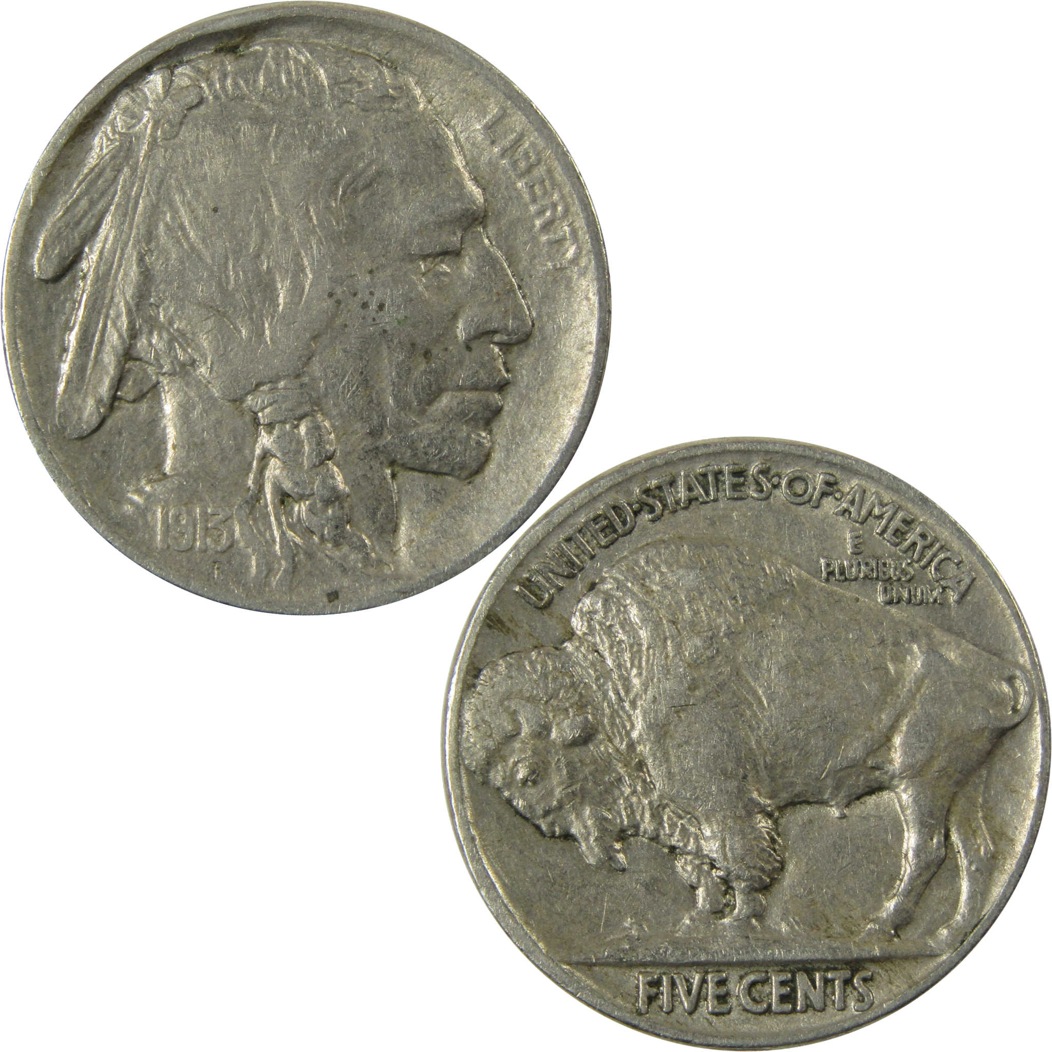 1913 Type 2 Indian Head Buffalo Nickel XF EF Extremely Fine SKU:I28119
