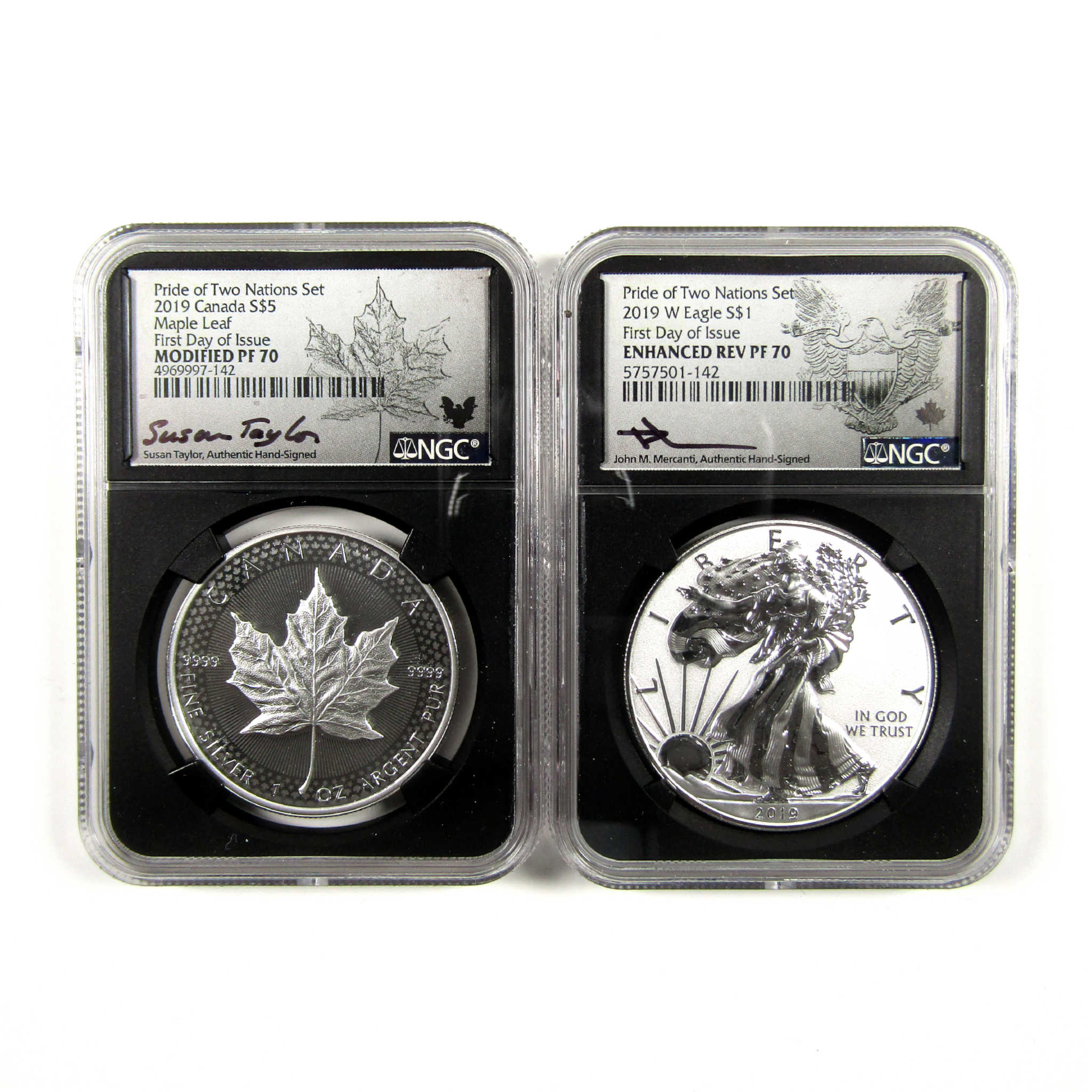 2019 Pride of Two Nations Two-Coin Silver Set PF 70 NGC SKU:CPC5686