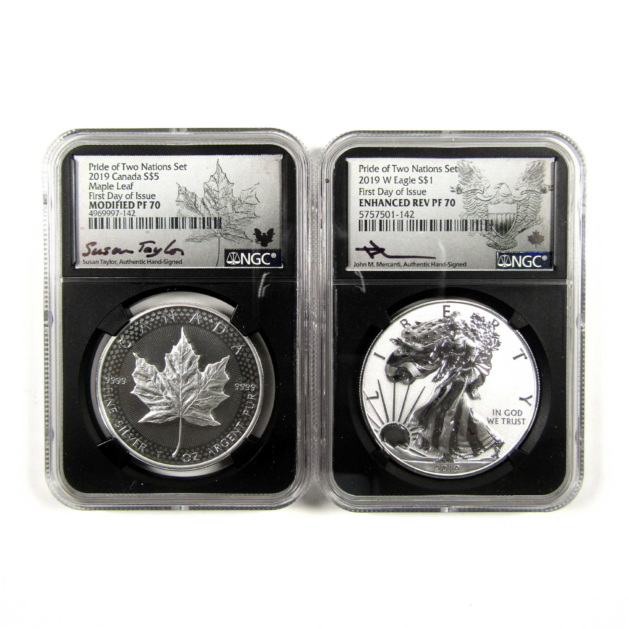 2019 Pride of Two Nations Two-Coin Set PF 70 NGC Silver SKU:CPC5686