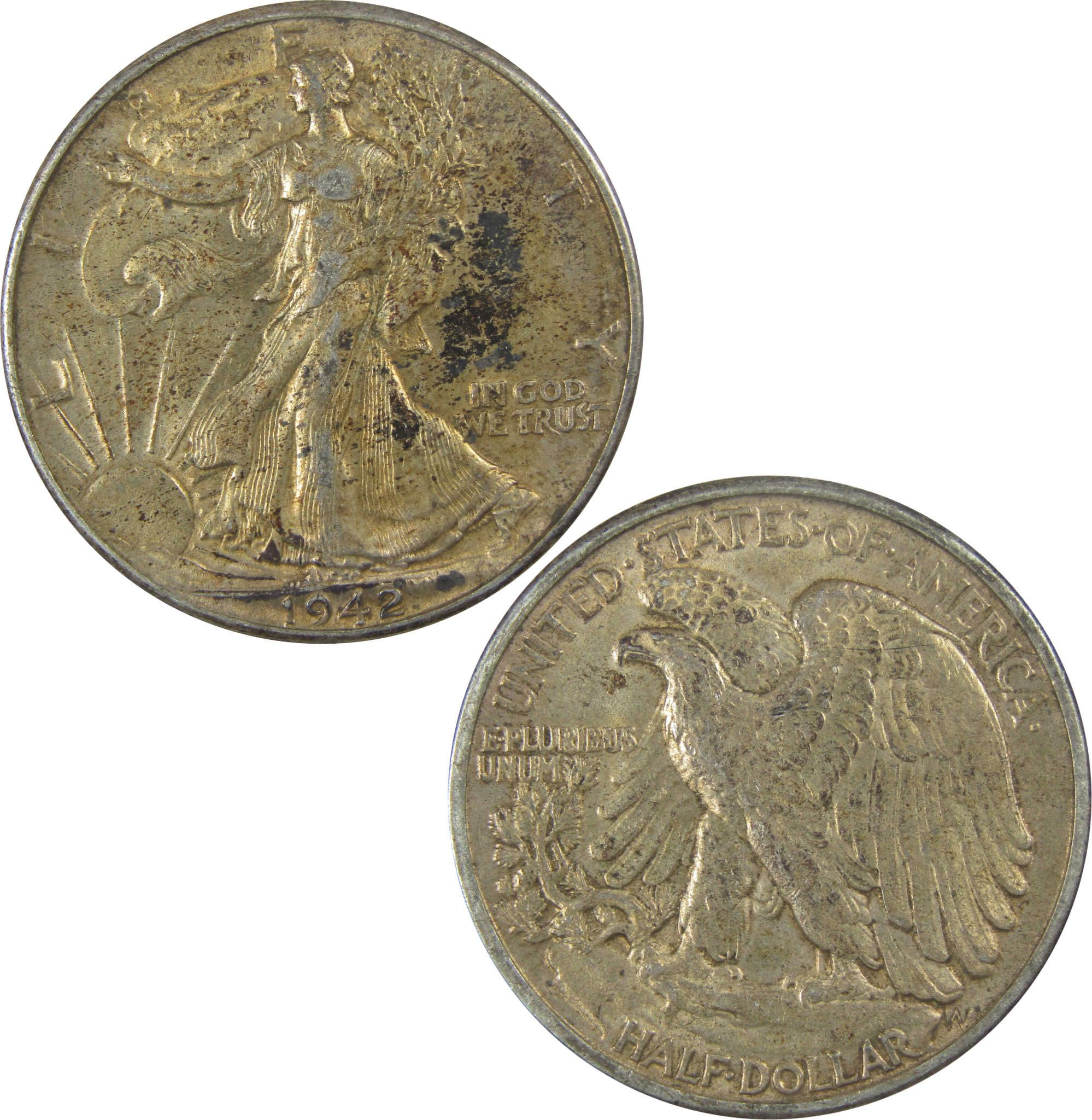 1942 Liberty Walking Half Dollar XF EF Extremely Fine SKU:I20679