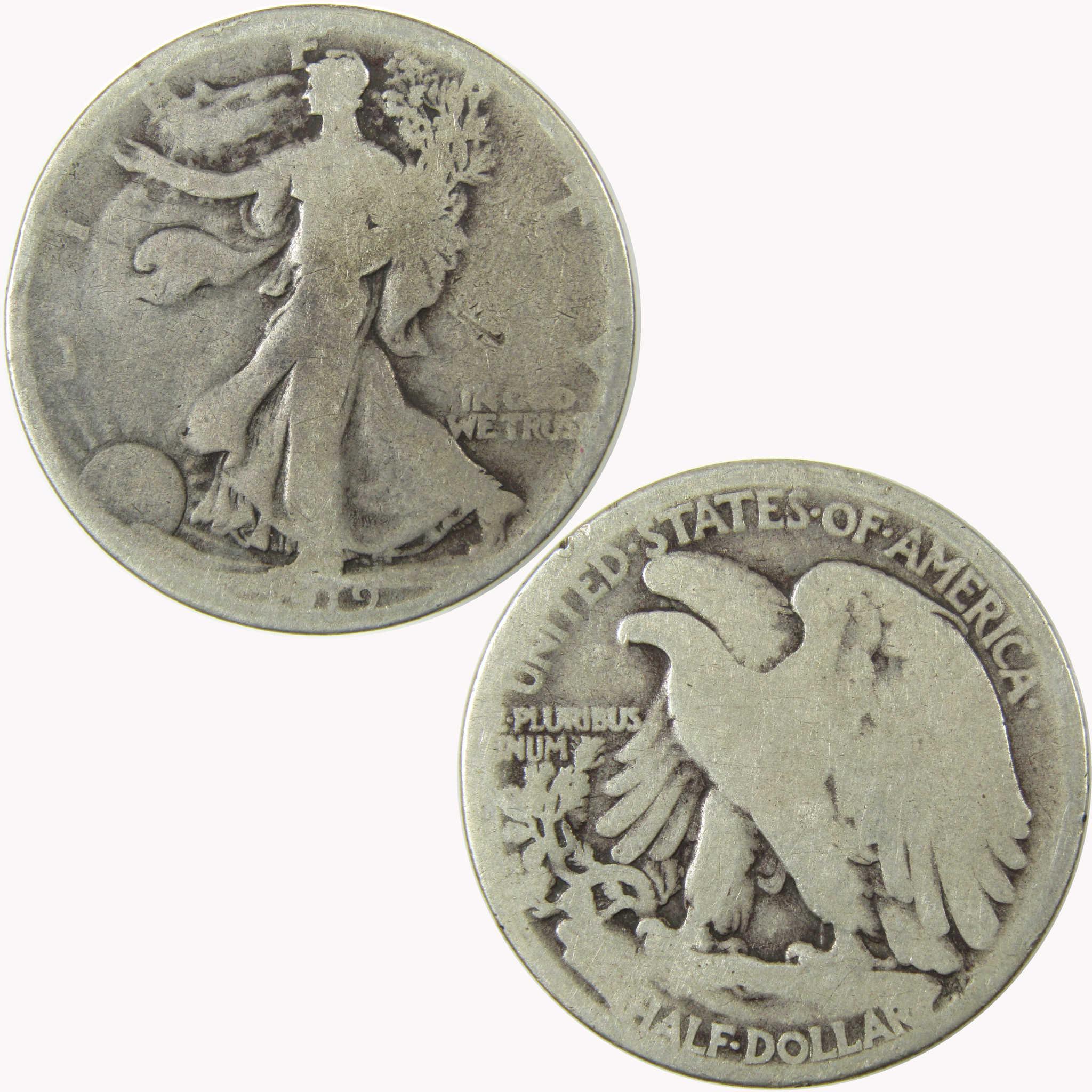 1919 Liberty Walking Silver Half Dollar G Good 50c Coin SKU:CP1467