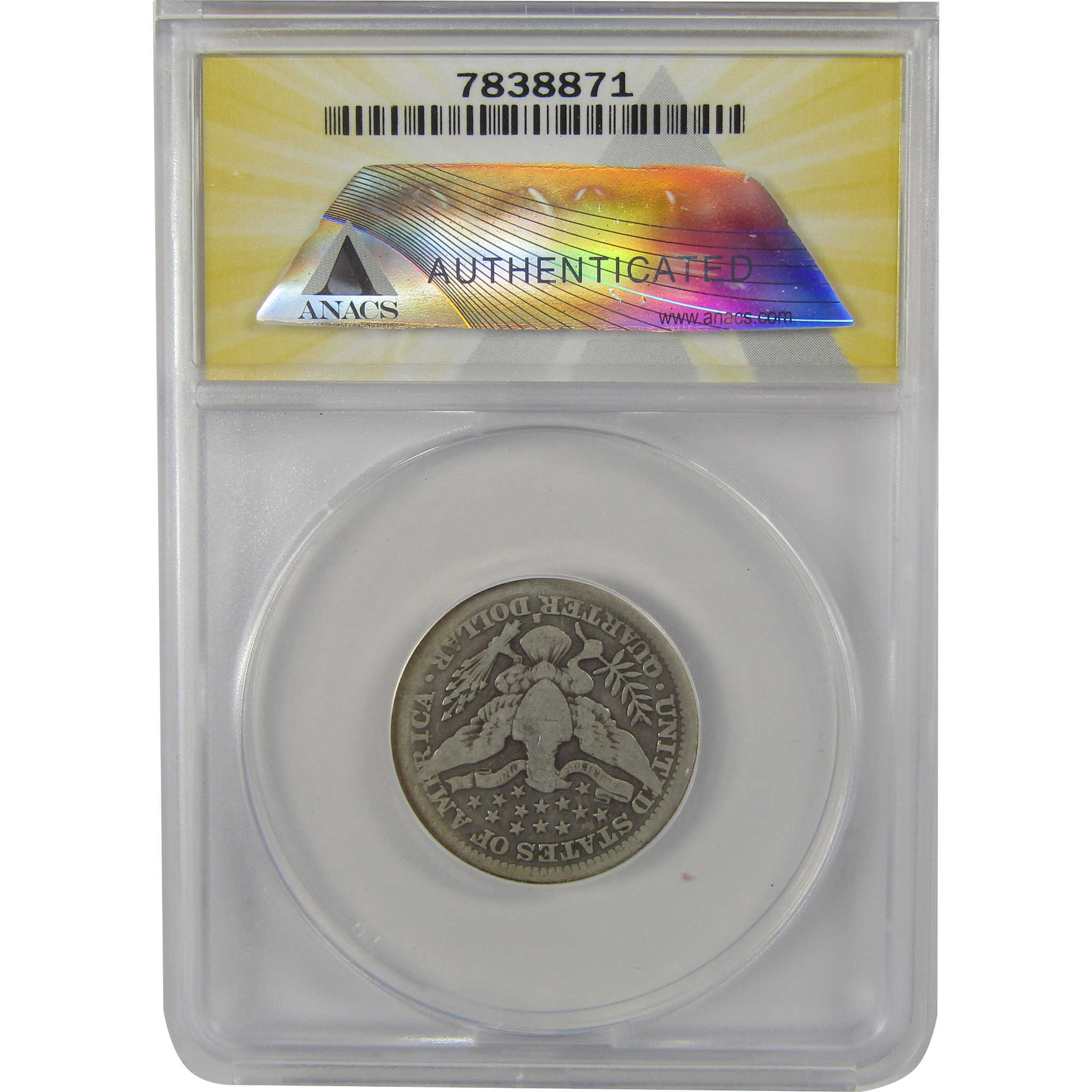 1914 S Barber Quarter G 6 ANACS Silver 25c Coin SKU:I22183