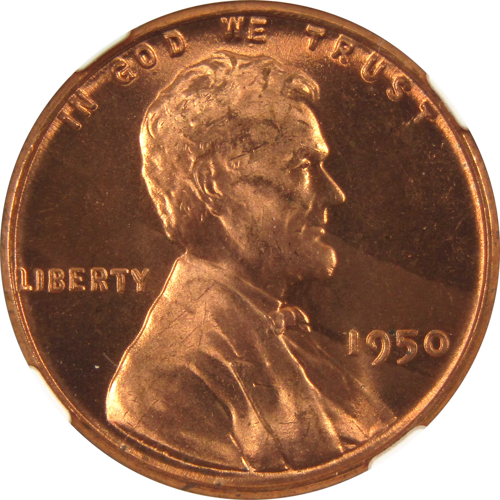 1950 Lincoln Wheat Cent MS 66 RD NGC Penny 1c Uncirculated SKU:I9677