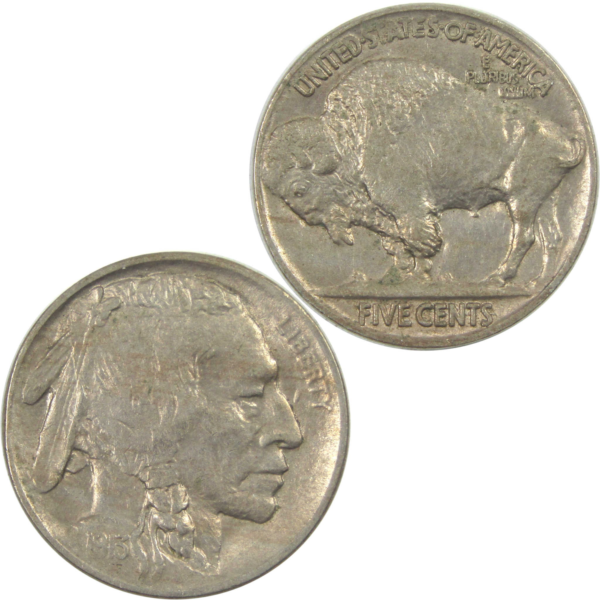 1913 Type 2 Buffalo Nickel AU About Uncirculated 5c Coin SKU:I15341