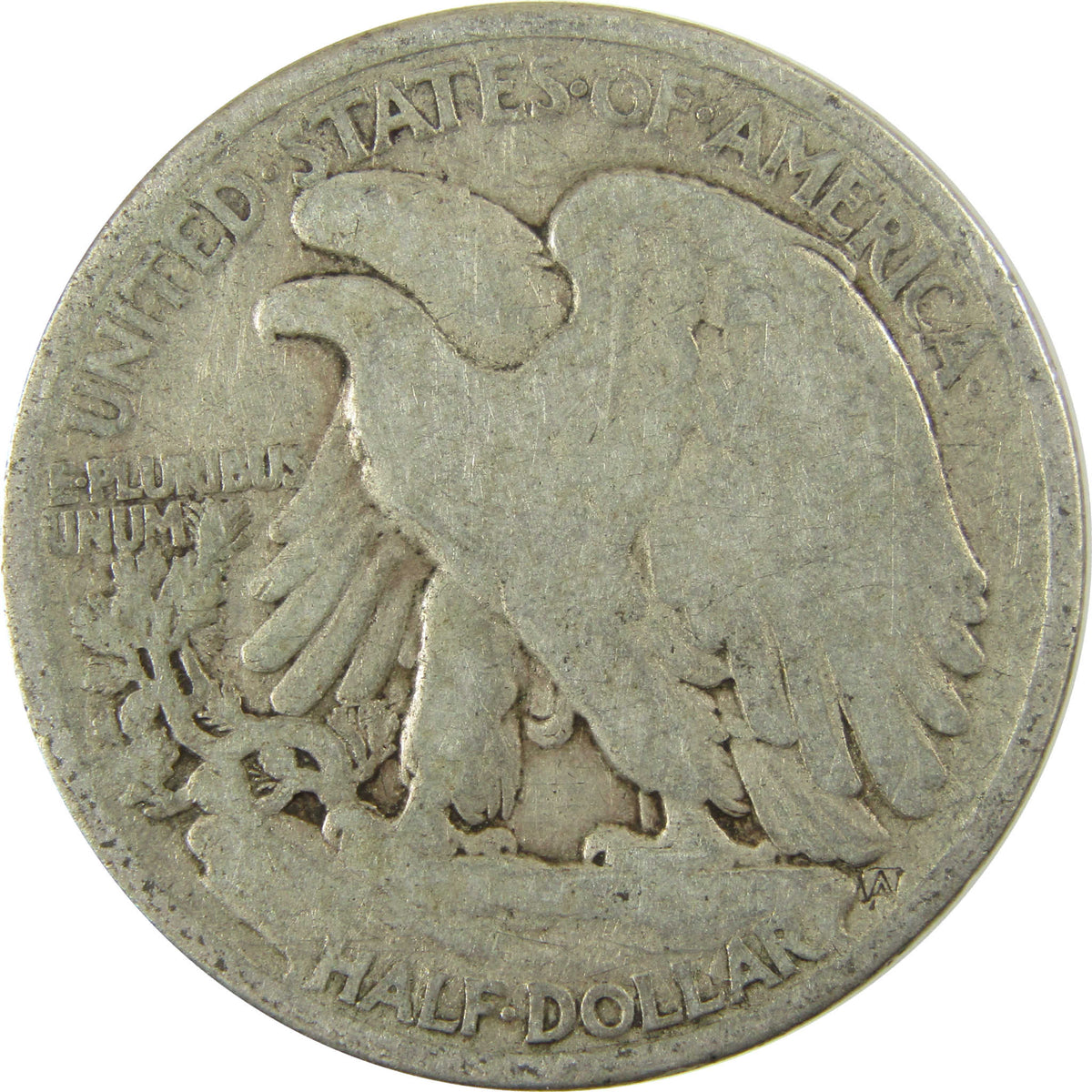 1916 D Liberty Walking Silver 50c VG Very Good Details SKU:I29019
