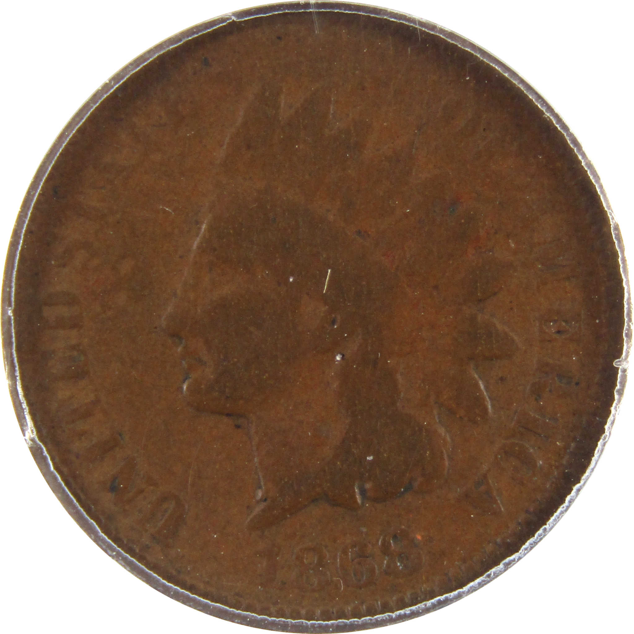 1868 Indian Head Cent G 4 ANACS Penny 1c Coin SKU:I11055