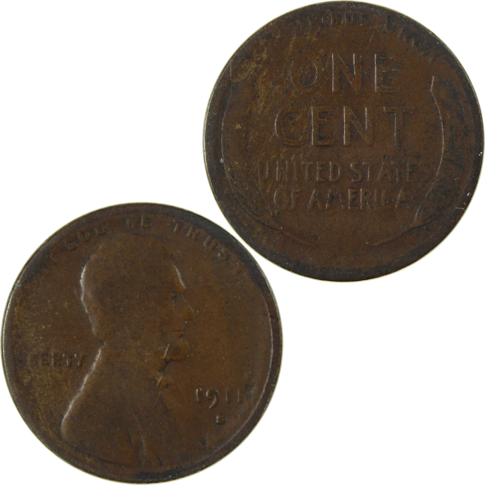 1911 S Lincoln Wheat Cent AG About Good Penny 1c Coin SKU:I27663